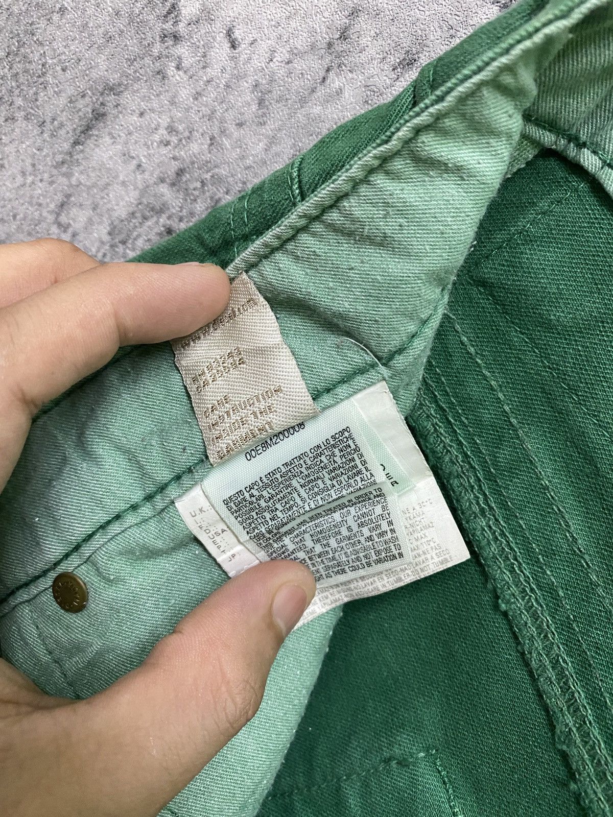 Diesel DIESEL INDUSTRY Green Reconstructed Distressed Pant Size US 30 / EU 46 - 21 Thumbnail