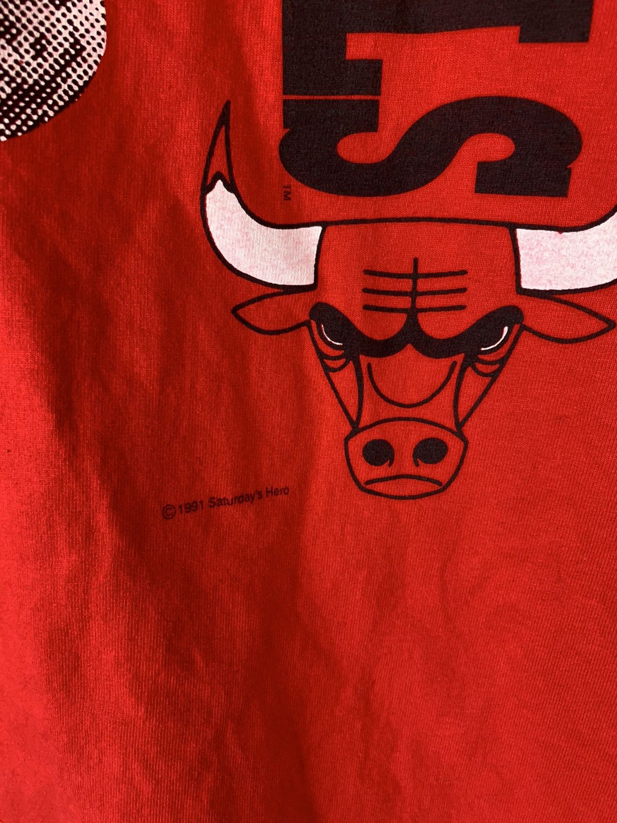 NBA × Vintage Vintage 1991 Saturday’s Hero Chicago Bulls Tee Size US L / EU 52-54 / 3 - 2 Thumbnail
