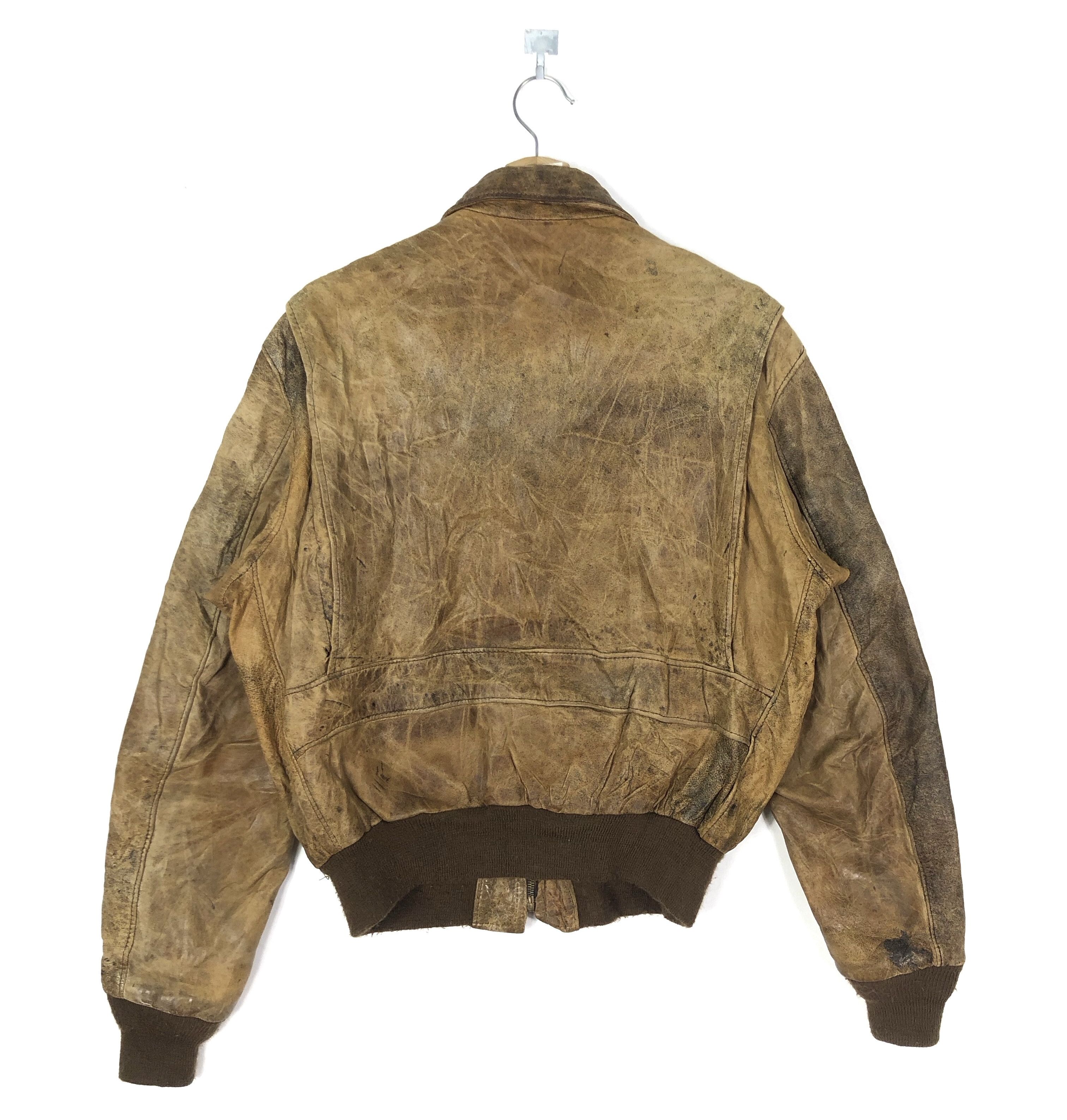 Schott VINTAGE 90’S SCHOTT FLIGHT LEATHER JACKET IN SIZE 44 Size US L / EU 52-54 / 3 - 3 Thumbnail