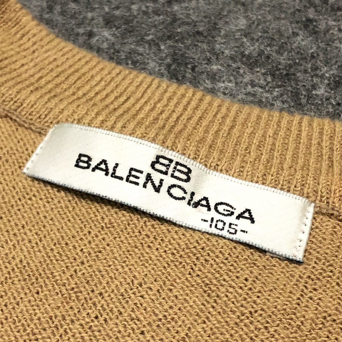 Balenciaga × Vintage Vintage Vest Knitwear Balenciaga Stripe Front Logo Size US L / EU 52-54 / 3 - 5 Thumbnail