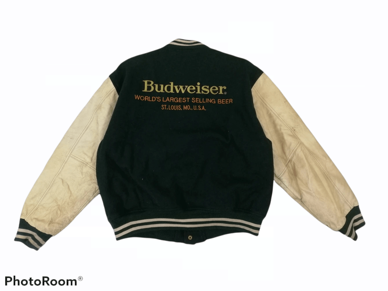 Budweiser × Vintage Varsity Budweiser Wool Leather/HarleyDavidson Size US M / EU 48-50 / 2 - 1 Thumbnail