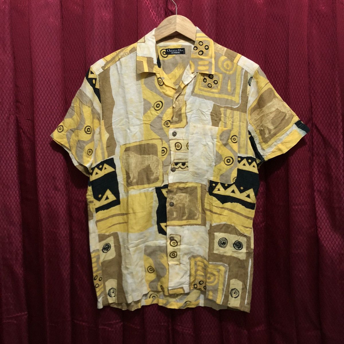 Christian Dior Monsieur Vintage Rare Christian Dior Monsieur Patern Art Shirt Size US M / EU 48-50 / 2 - 1 Thumbnail