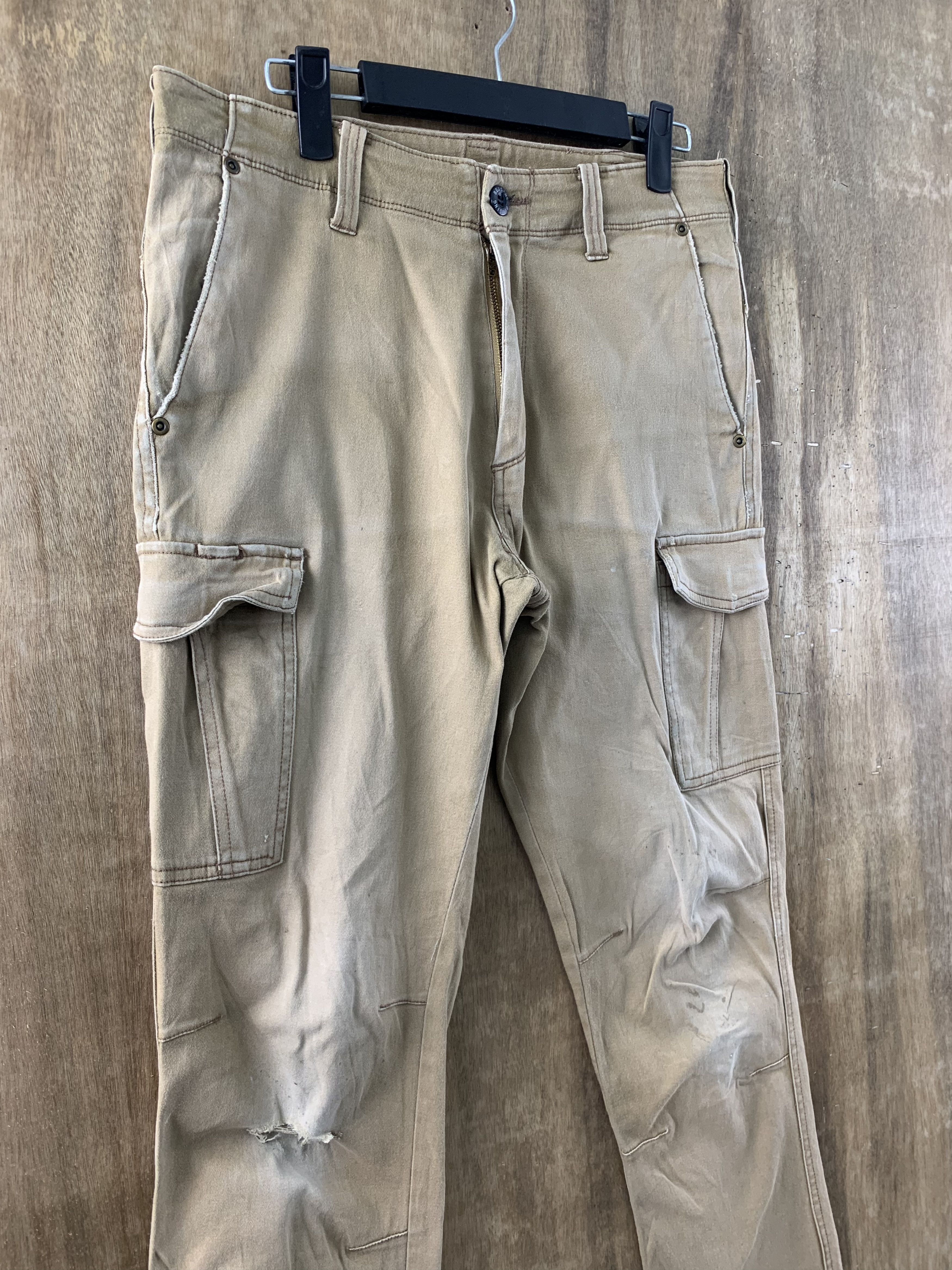 Japanese Brand Cargo Pants Japanese Branded Vtg Streetwear Brown Size US 29 - 3 Thumbnail