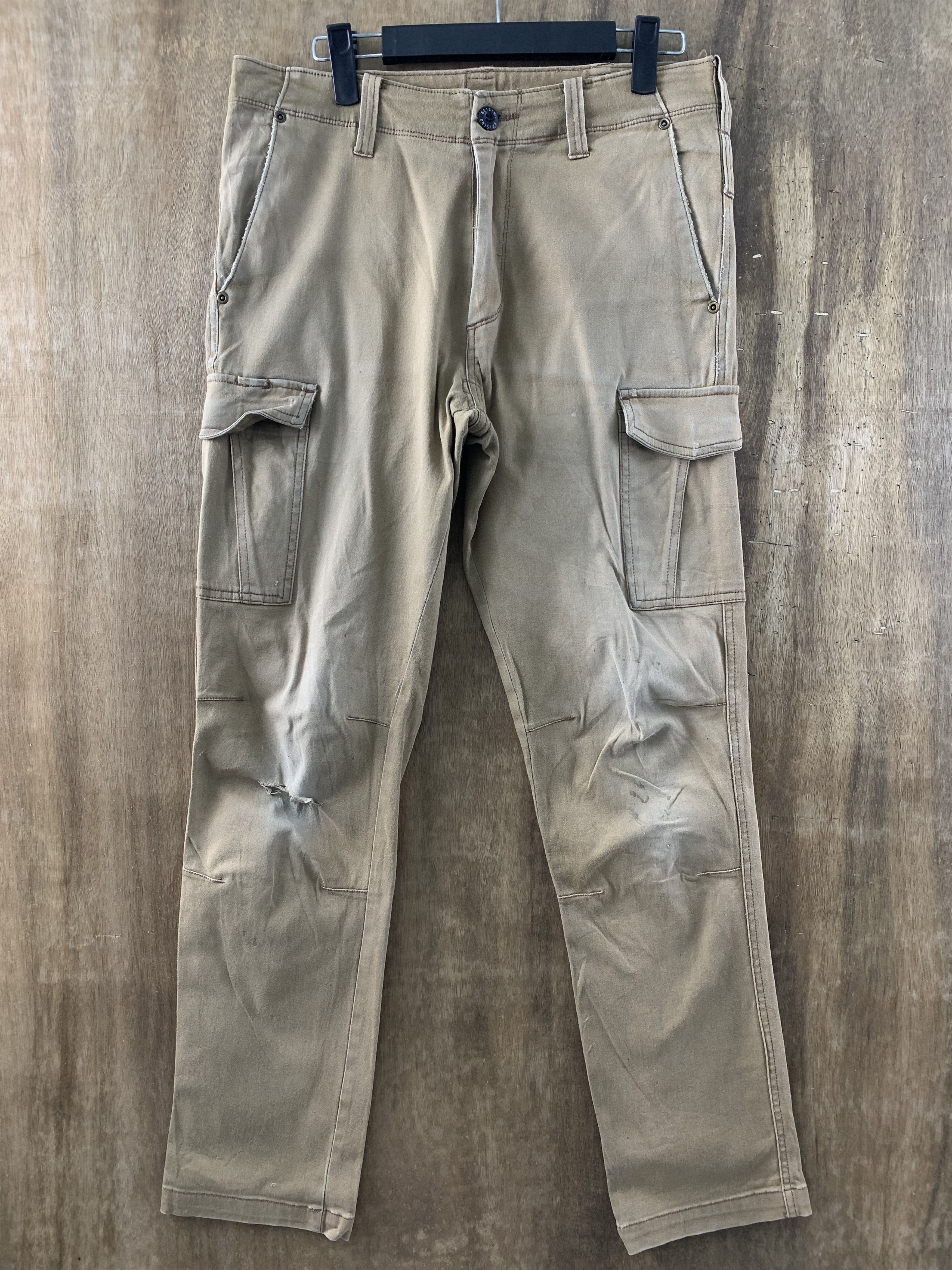 Japanese Brand Cargo Pants Japanese Branded Vtg Streetwear Brown Size US 29 - 1 Thumbnail