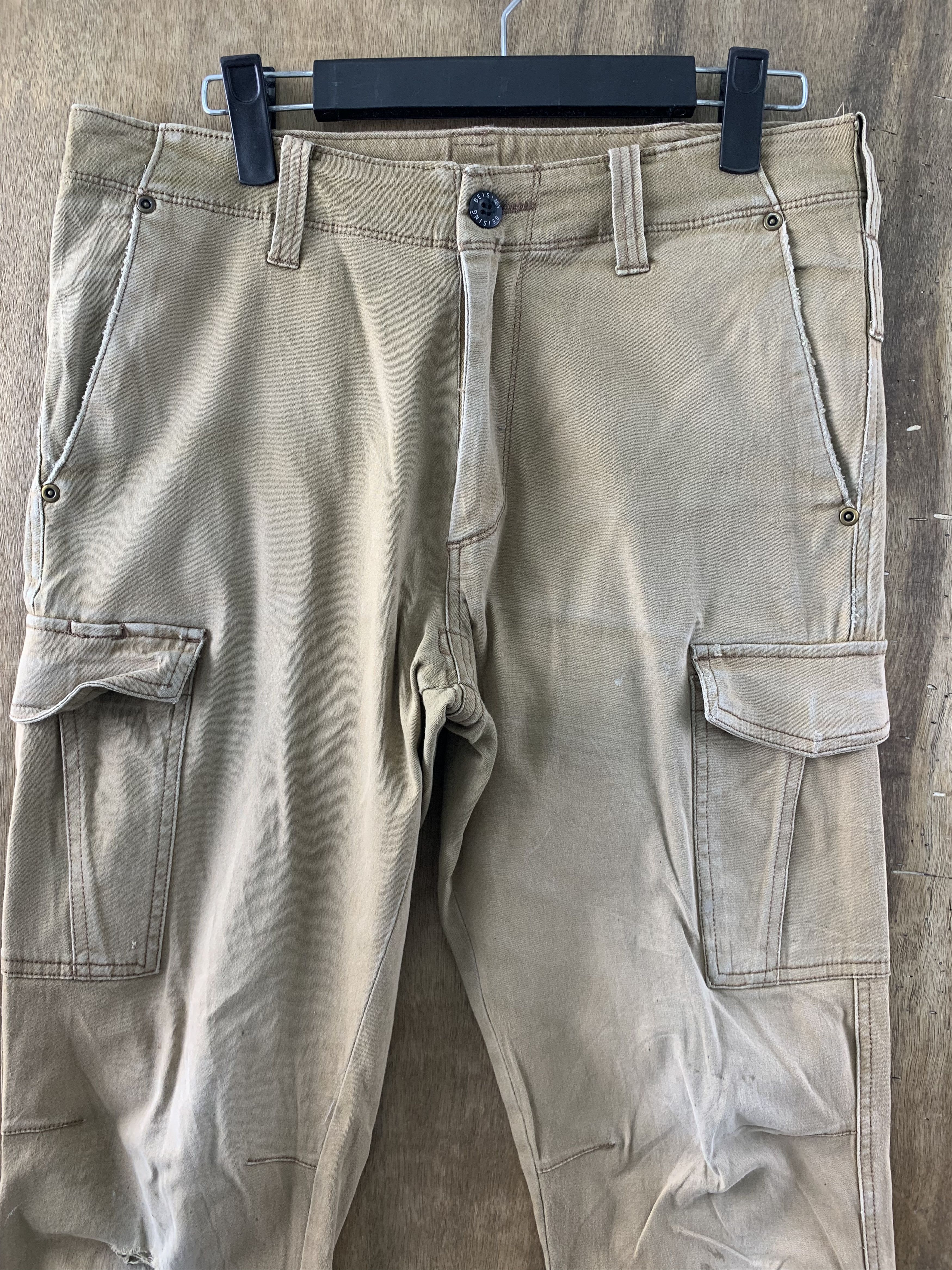 Japanese Brand Cargo Pants Japanese Branded Vtg Streetwear Brown Size US 29 - 8 Thumbnail
