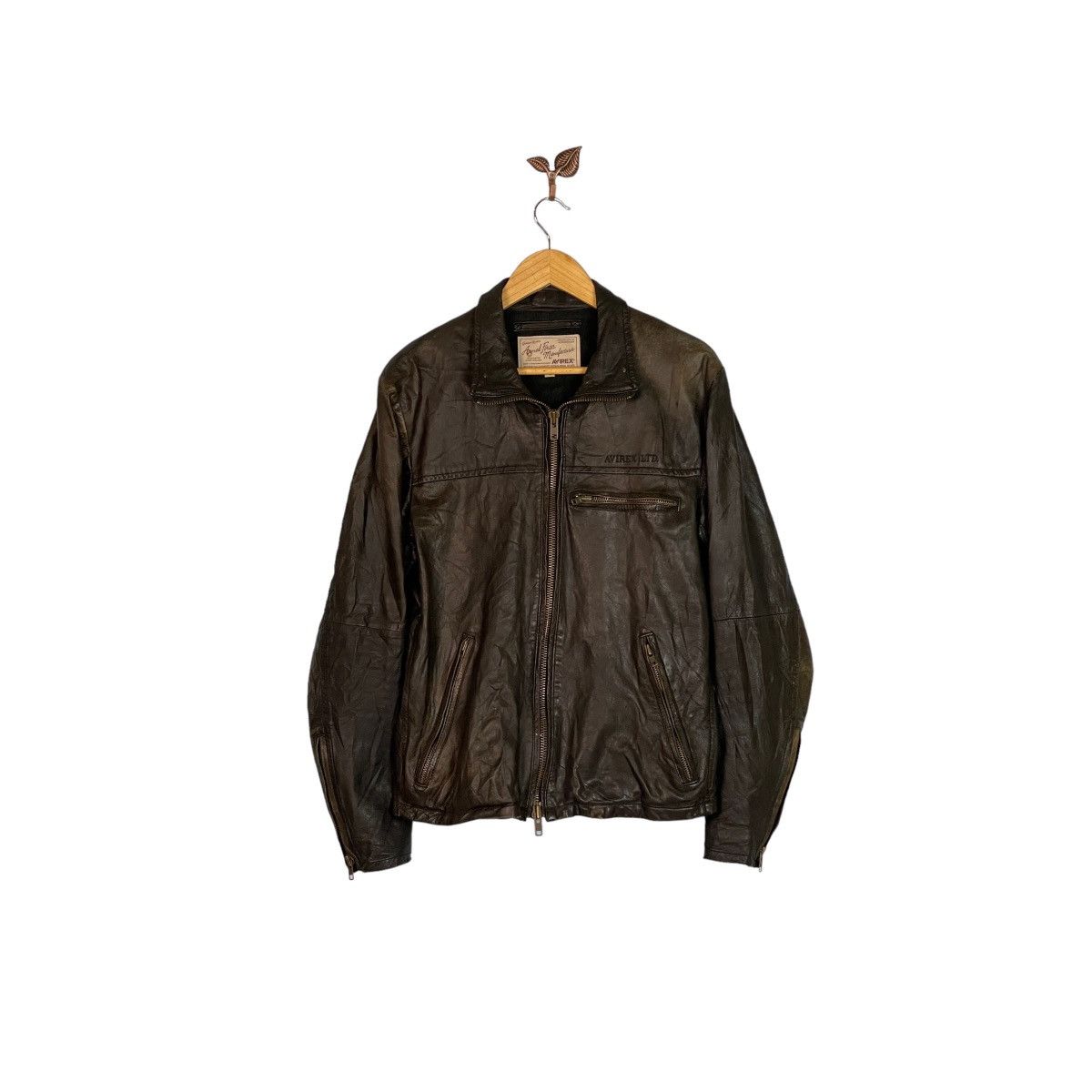 Avirex Nitro run leather jacket L | Grailed