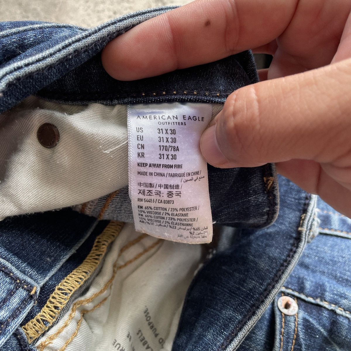 American Eagle Outfitters × Jean W31x30💥 Vintage American Eagle Denim Jeans Pants RARE Size US 31 - 7 Thumbnail