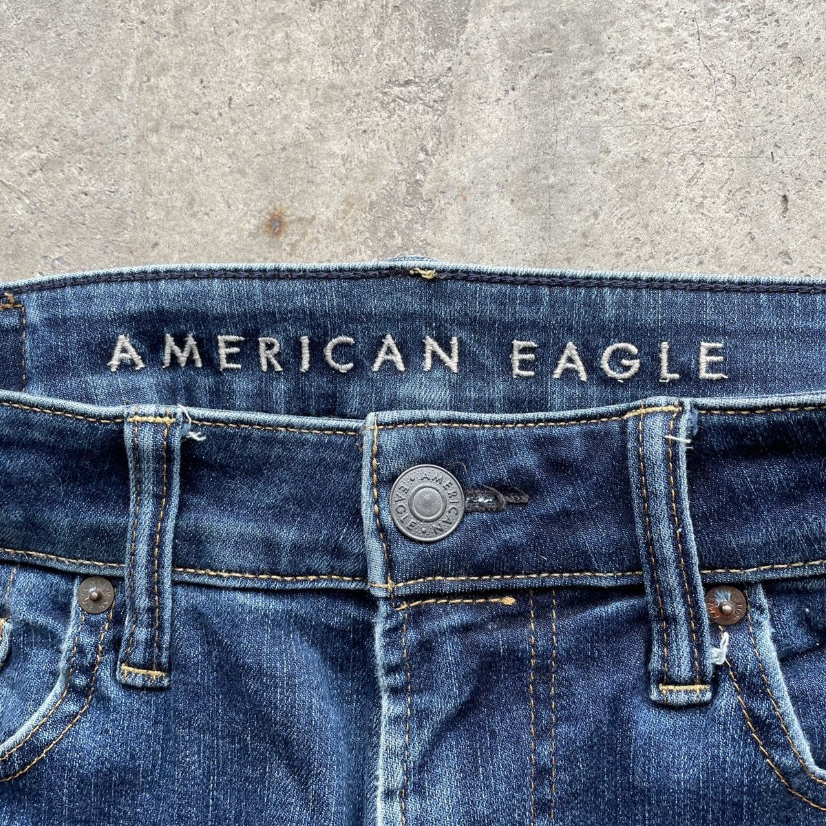 American Eagle Outfitters × Jean W31x30💥 Vintage American Eagle Denim Jeans Pants RARE Size US 31 - 6 Thumbnail