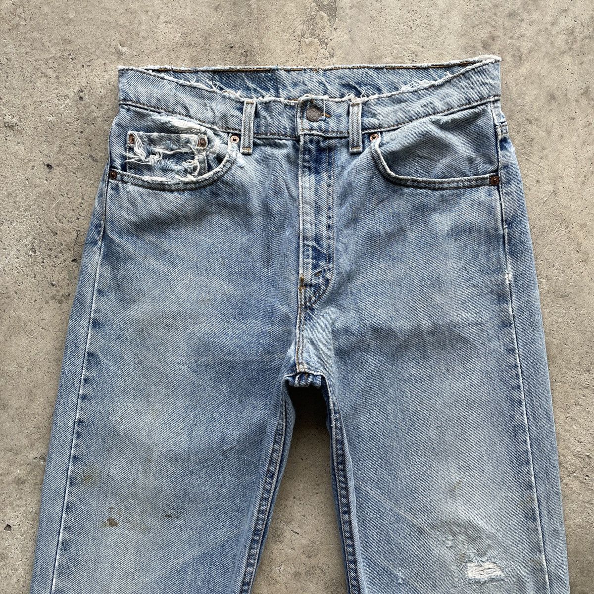 Levi's Vintage Levis 505 Made In USA Faded Denim Jeans Pants W33 Size US 33 - 2 Thumbnail