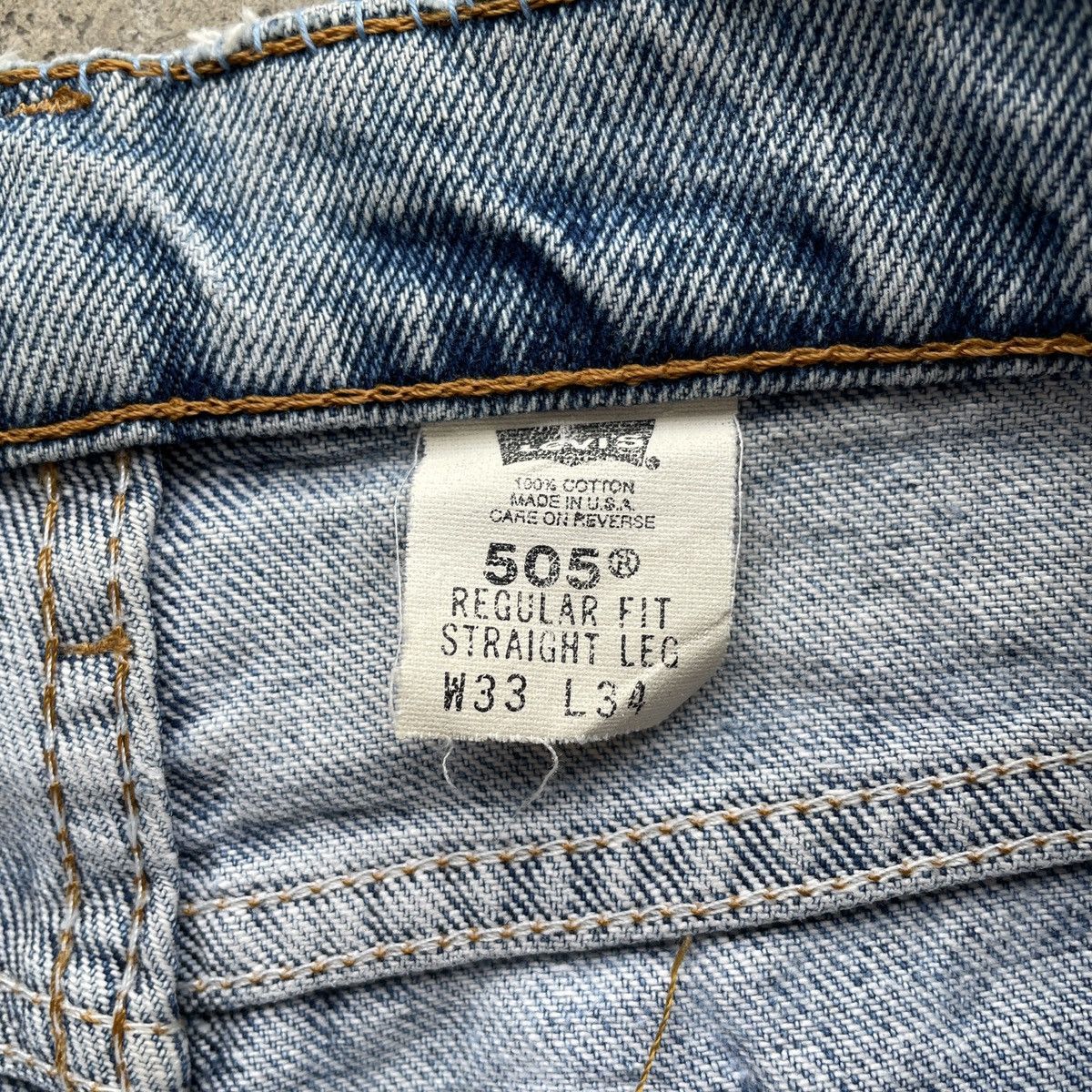 Levi's Vintage Levis 505 Made In USA Faded Denim Jeans Pants W33 Size US 33 - 6 Thumbnail