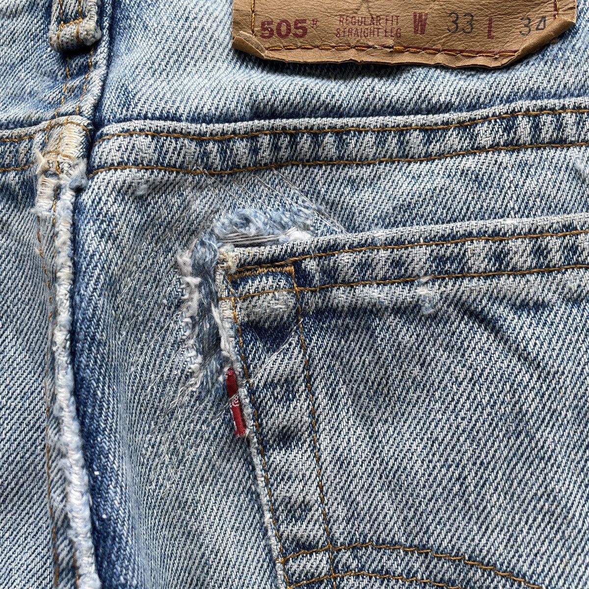 Levi's Vintage Levis 505 Made In USA Faded Denim Jeans Pants W33 Size US 33 - 9 Thumbnail