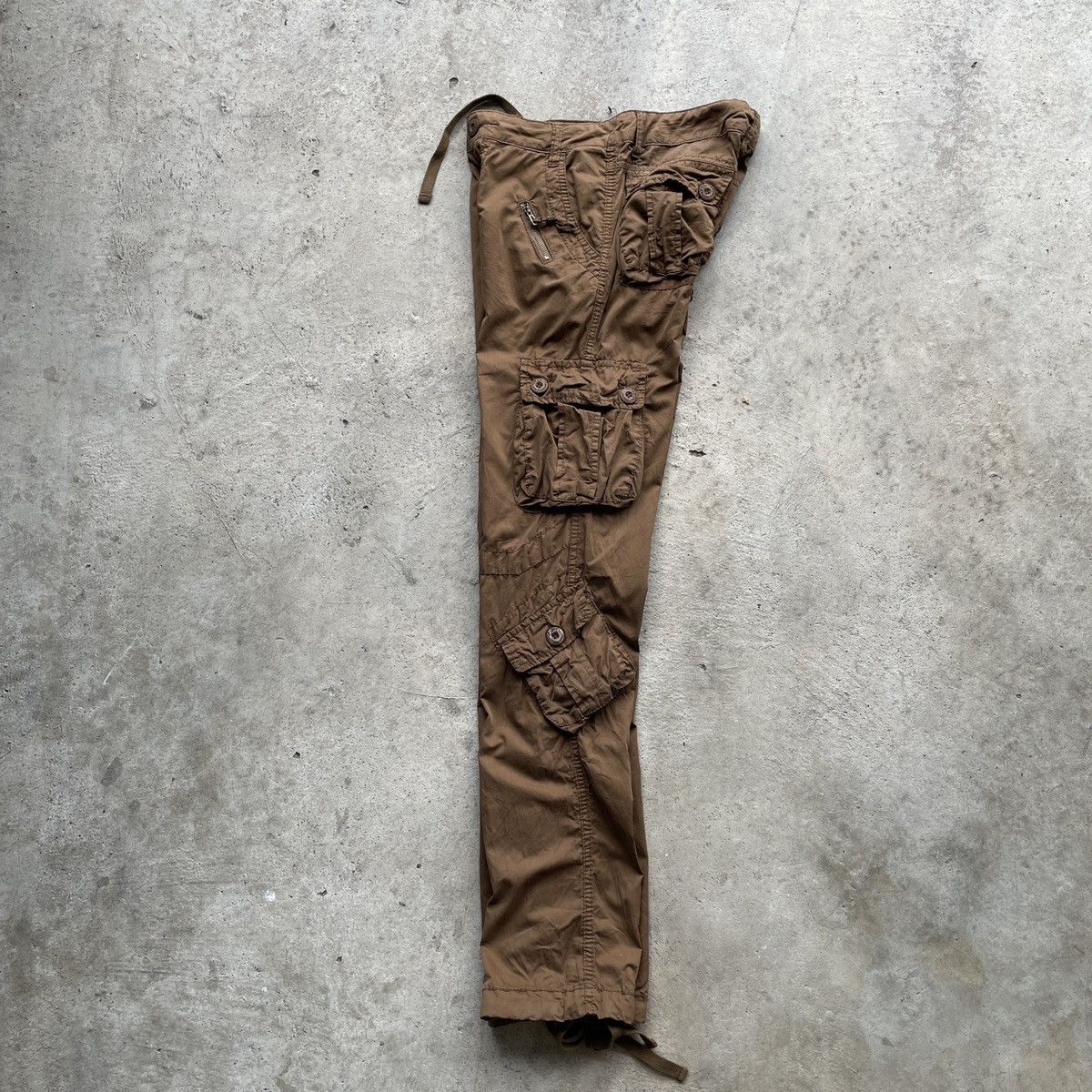 Japanese Brand 9 POCKET💥 Vintage MATCHIC PARACHUTE Tactical Cargo Pants Size US 30 / EU 46 - 2 Thumbnail