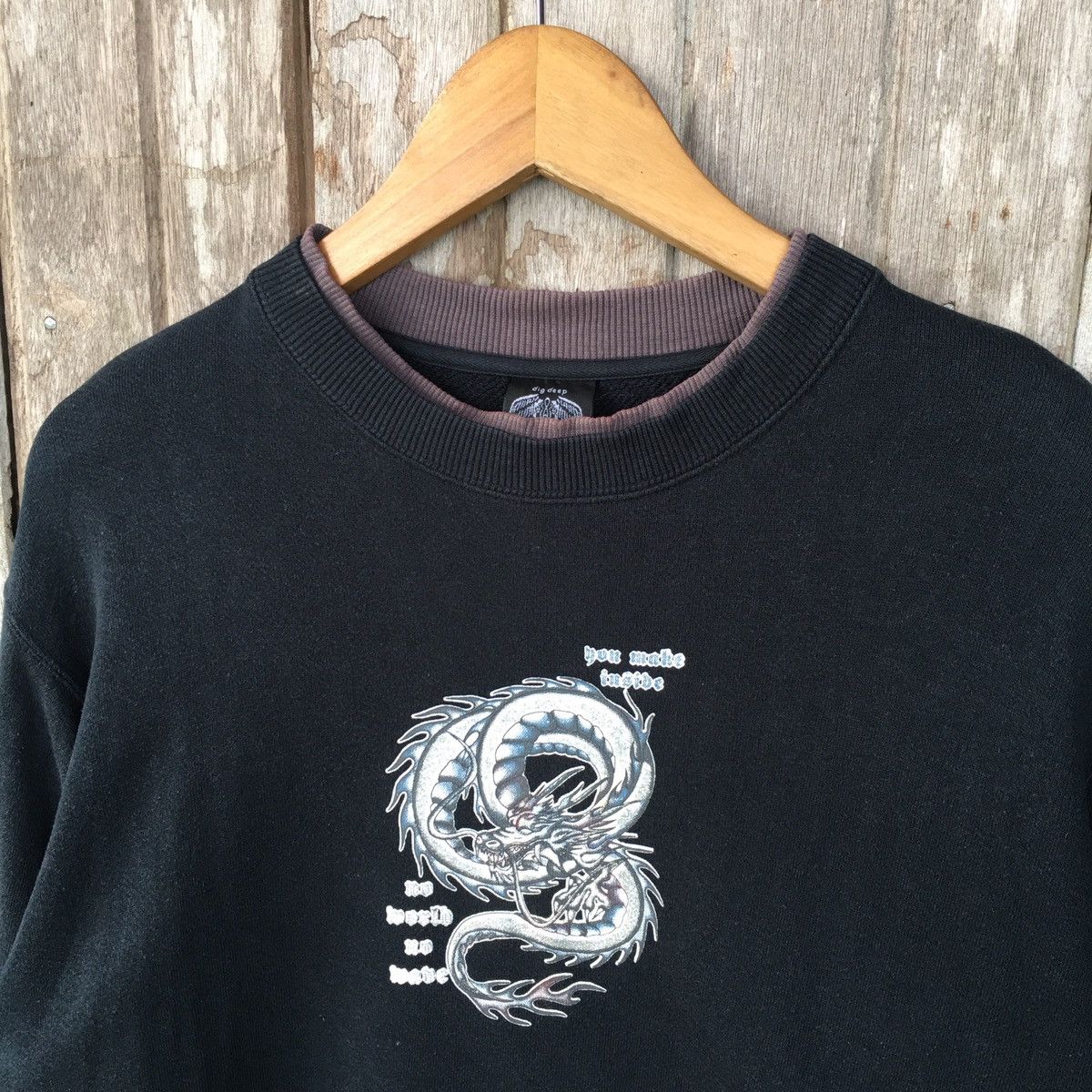 Vintage Thrashed Vintage Faded Y2K Digdeep Dragon ERD GRUNGE LGB Size US M / EU 48-50 / 2 - 3 Thumbnail
