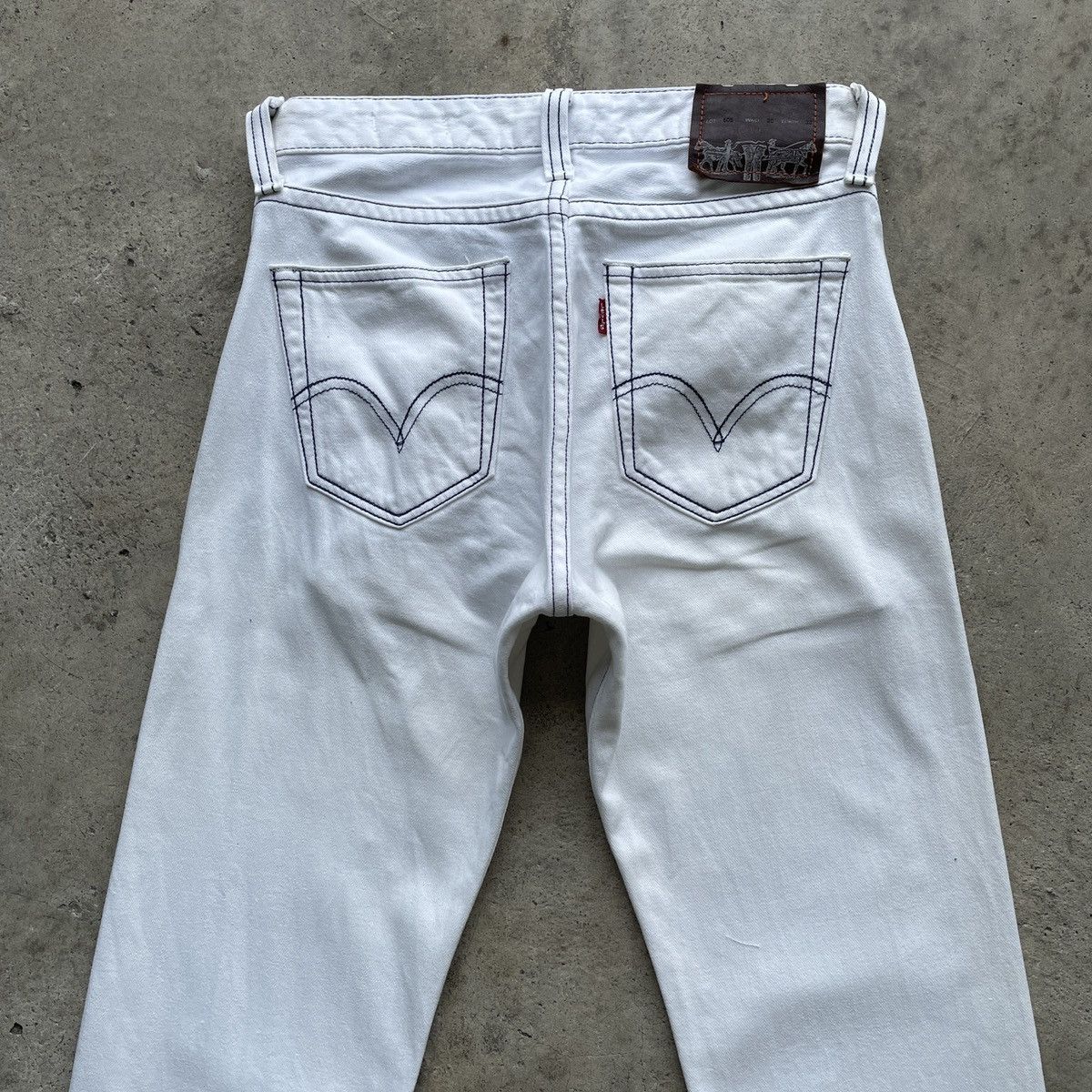 Levi's × Levi's Vintage Clothing × White's Boots Vintage Levi’s Premium 505 Whites Denim Jeans Pants W29 Size US 29 - 11 Thumbnail