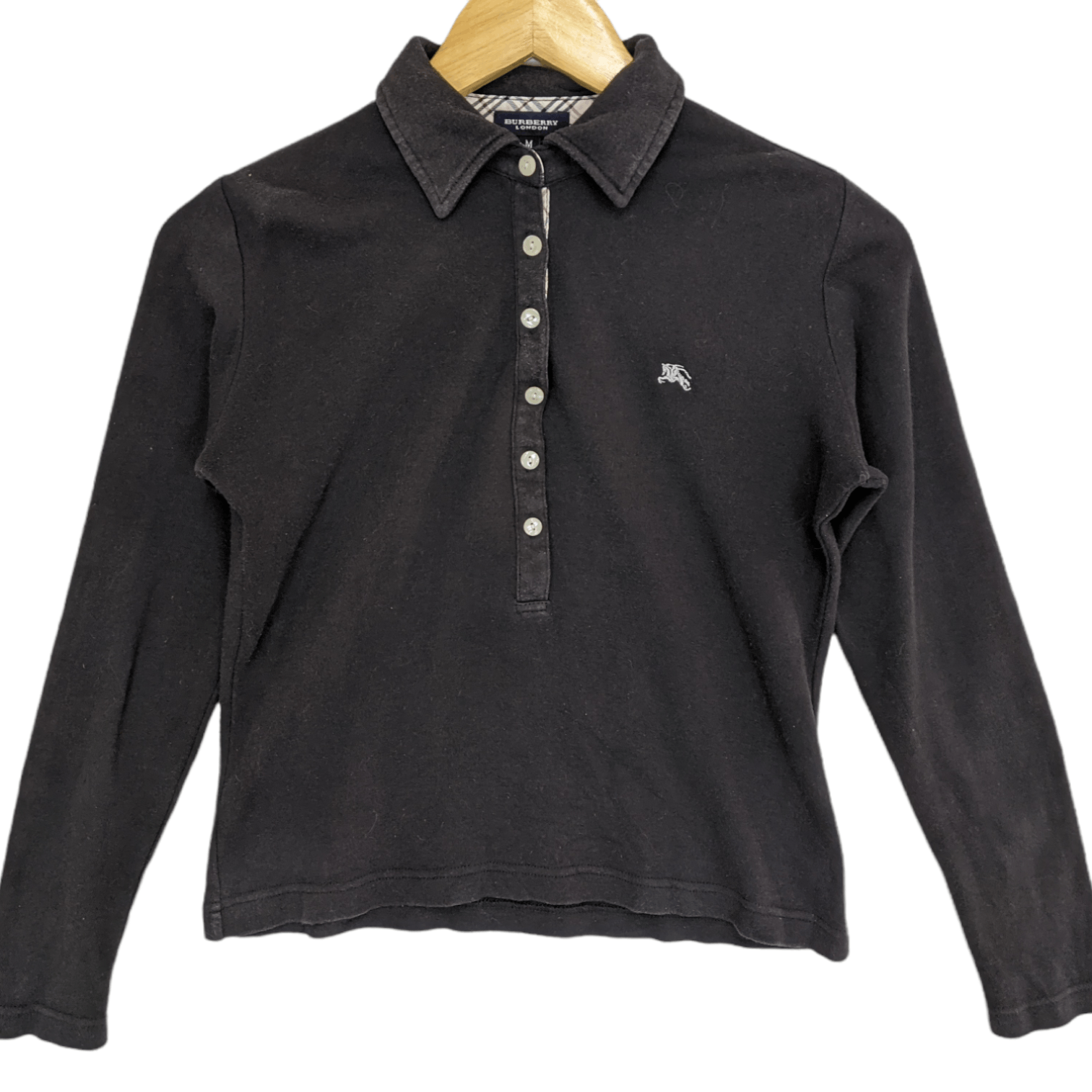 Burberry BURBERRY Long Sleeve Polo Shirt Size S / US 4 / IT 40 - 2 Thumbnail