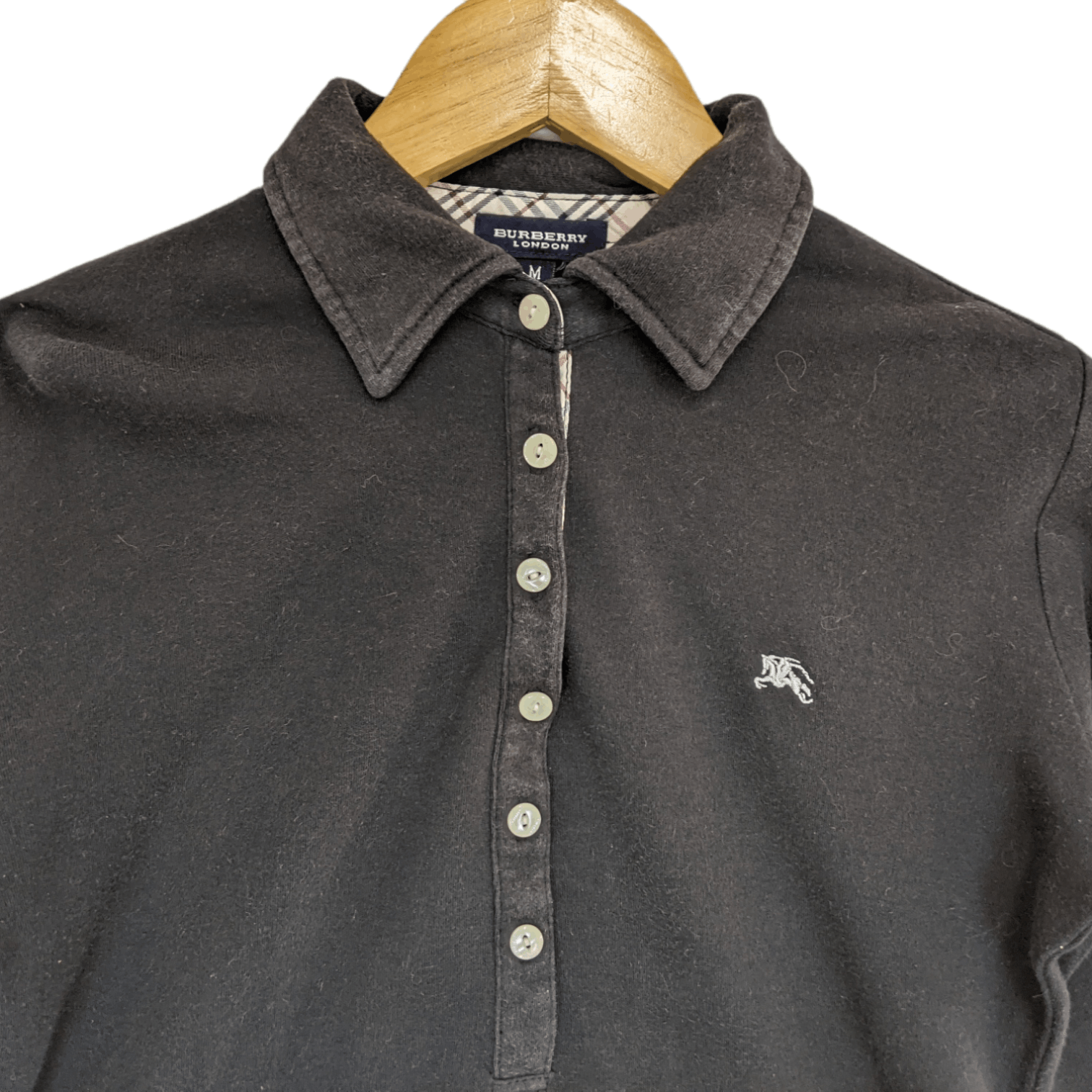 Burberry BURBERRY Long Sleeve Polo Shirt Size S / US 4 / IT 40 - 4 Thumbnail