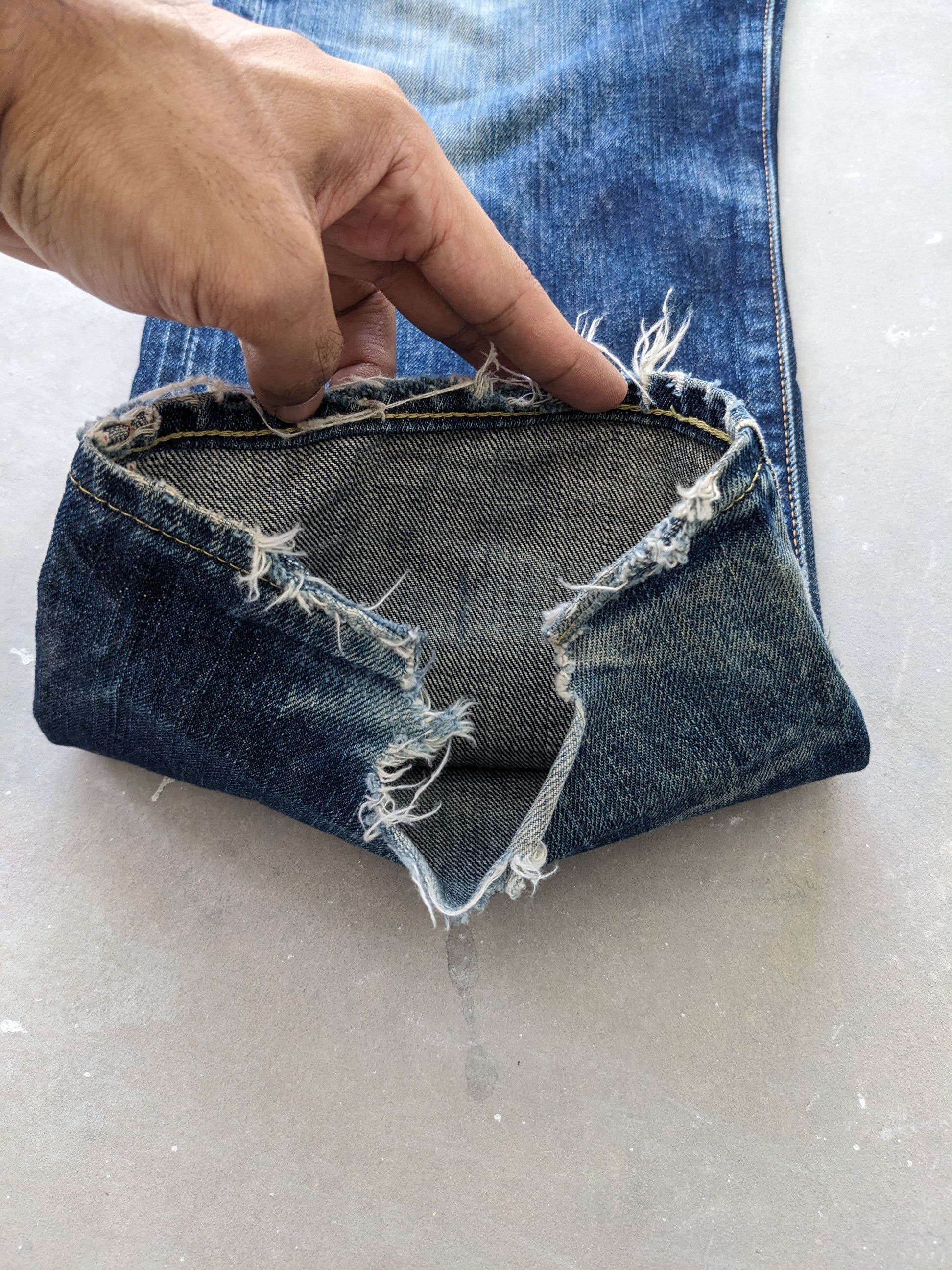 Japanese Brand × Levi's × Vintage Vintage Levis 502 XX Selvedge Distressed Jeans Size US 32 / EU 48 - 10 Thumbnail