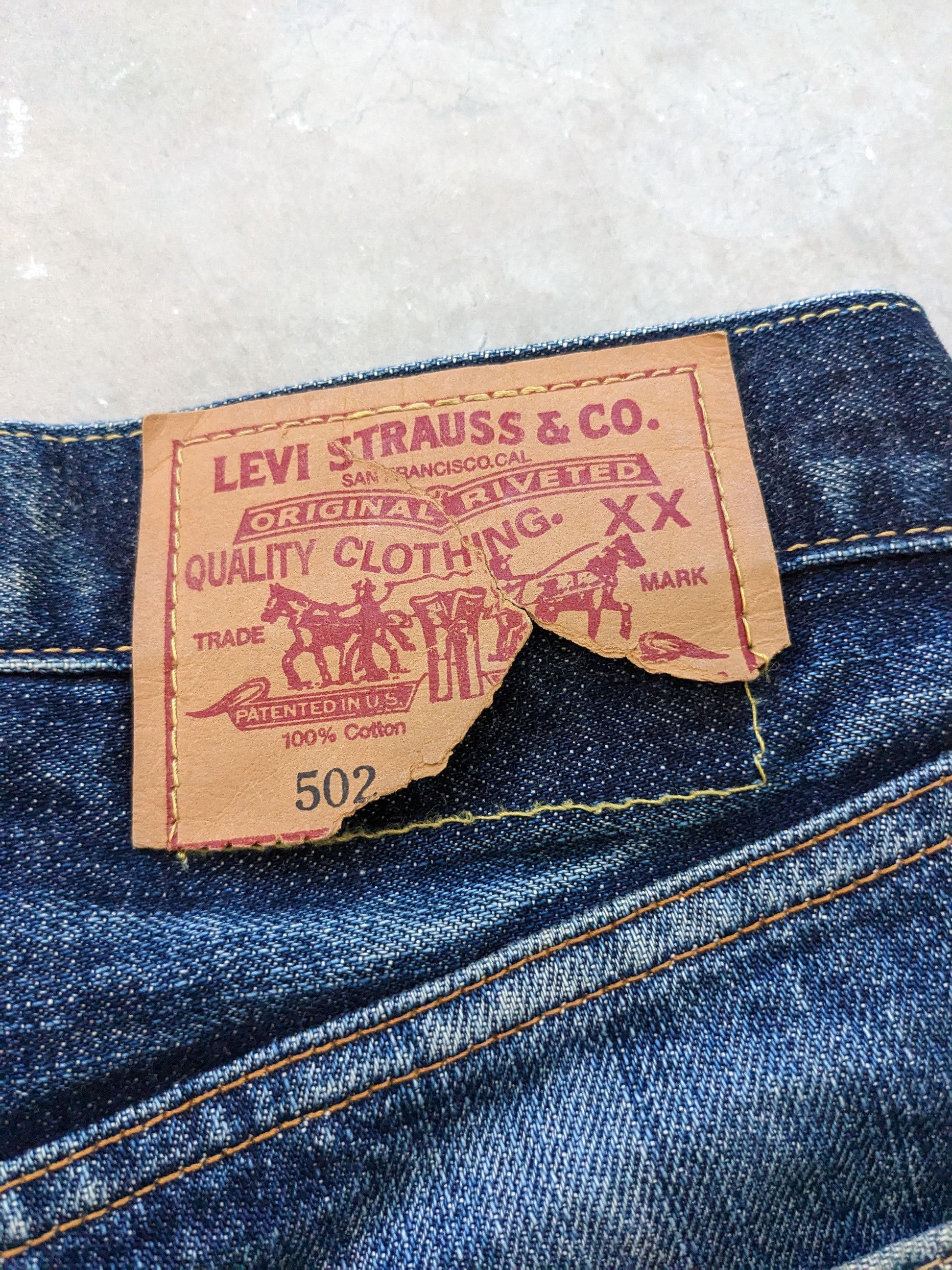 Japanese Brand × Levi's × Vintage Vintage Levis 502 XX Selvedge Distressed Jeans Size US 32 / EU 48 - 3 Thumbnail
