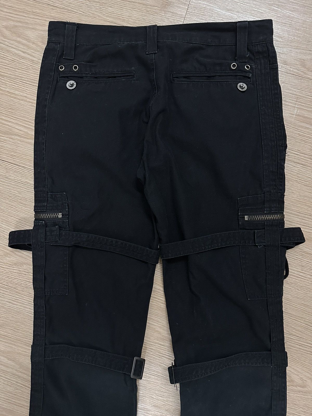 Issey Miyake × Japanese Brand × Tete Homme Tete Homme Iron Co Ltd Tactical Multi Pocket Cargo Pants Size US 34 / EU 50 - 8 Thumbnail