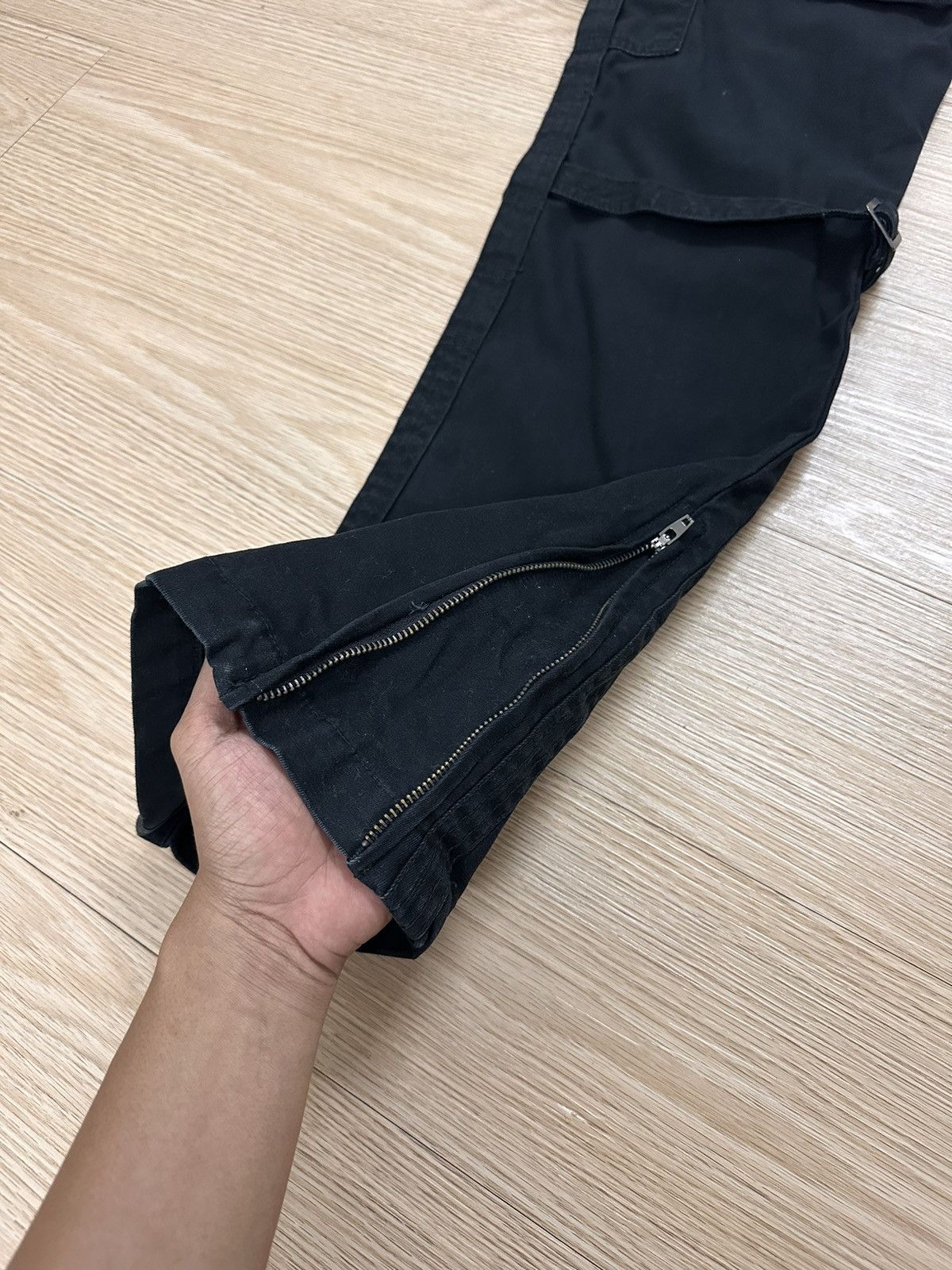 Issey Miyake × Japanese Brand × Tete Homme Tete Homme Iron Co Ltd Tactical Multi Pocket Cargo Pants Size US 34 / EU 50 - 10 Thumbnail