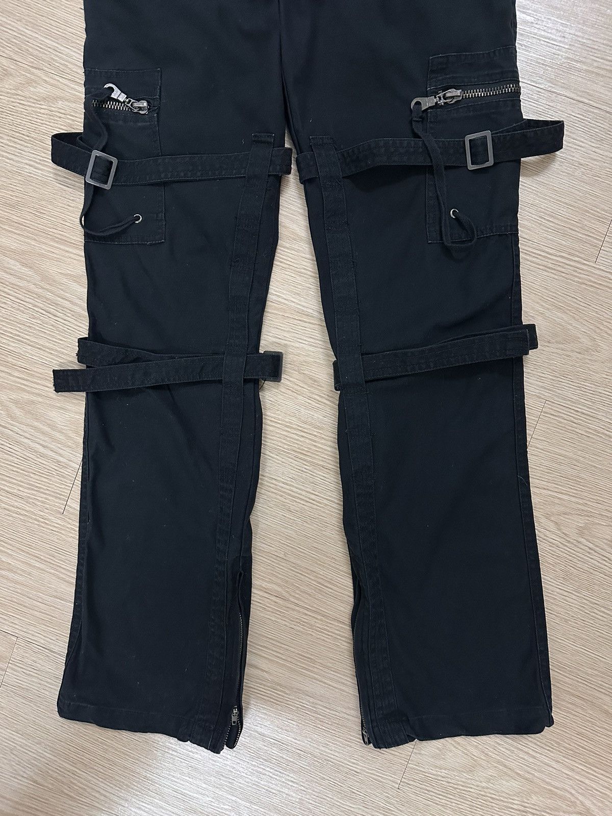 Issey Miyake × Japanese Brand × Tete Homme Tete Homme Iron Co Ltd Tactical Multi Pocket Cargo Pants Size US 34 / EU 50 - 4 Thumbnail