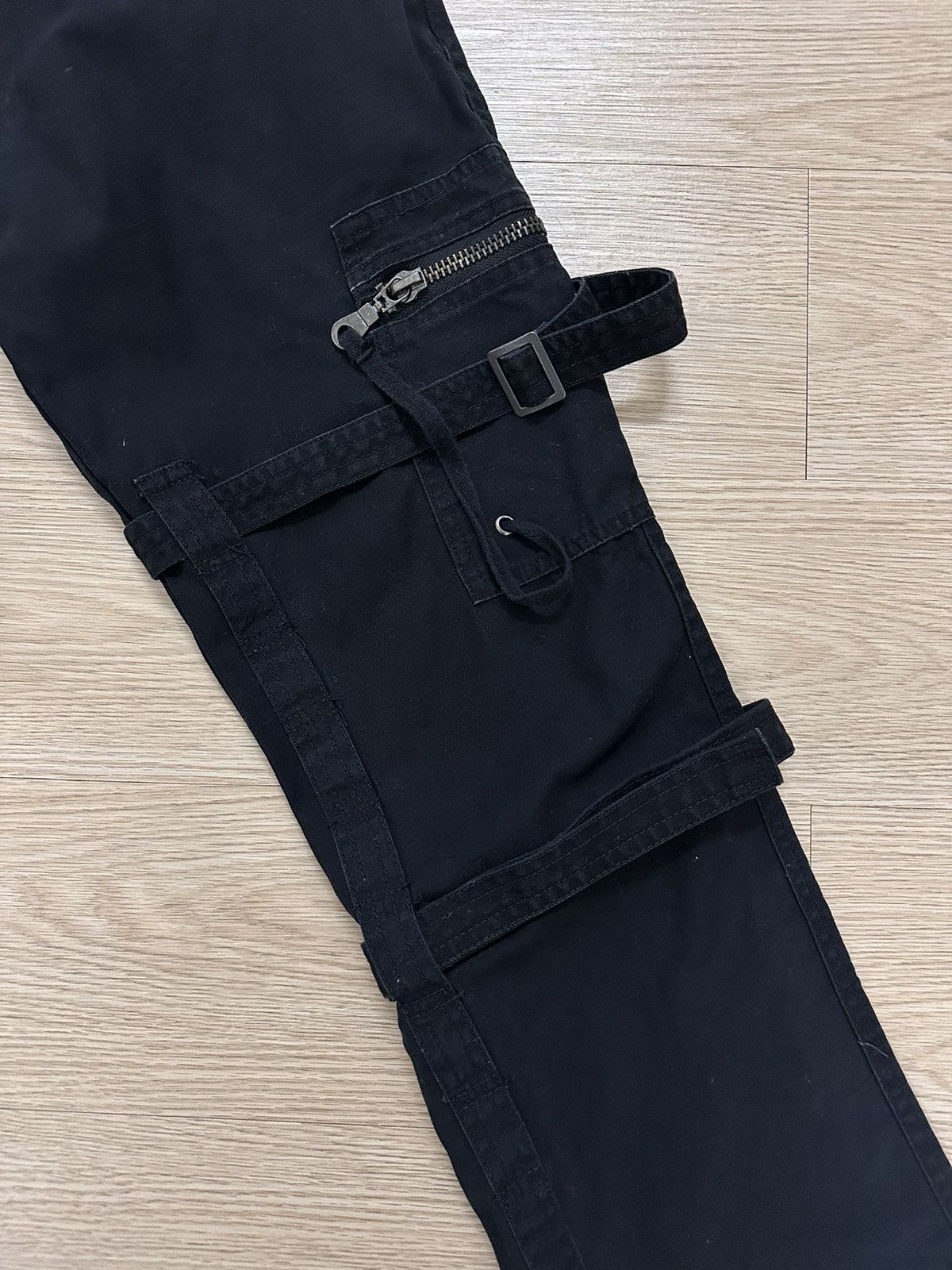 Issey Miyake × Japanese Brand × Tete Homme Tete Homme Iron Co Ltd Tactical Multi Pocket Cargo Pants Size US 34 / EU 50 - 7 Thumbnail
