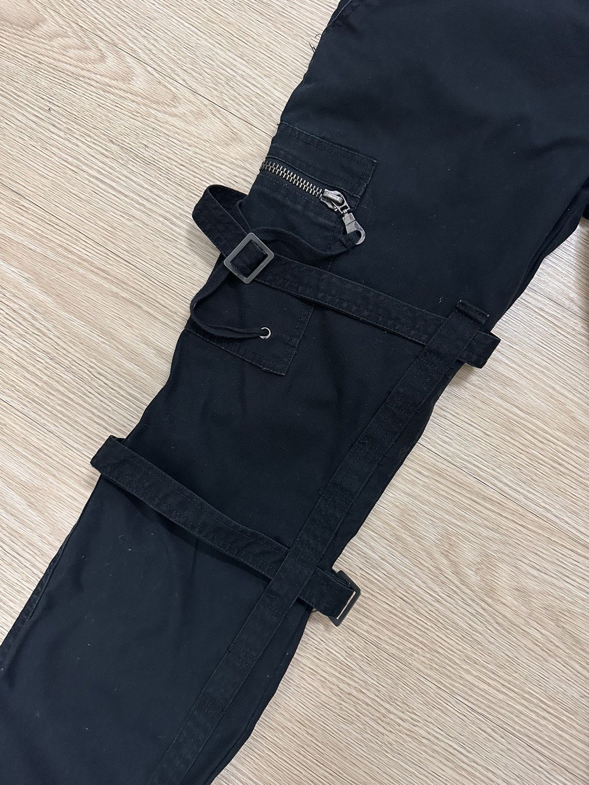 Issey Miyake × Japanese Brand × Tete Homme Tete Homme Iron Co Ltd Tactical Multi Pocket Cargo Pants Size US 34 / EU 50 - 6 Thumbnail
