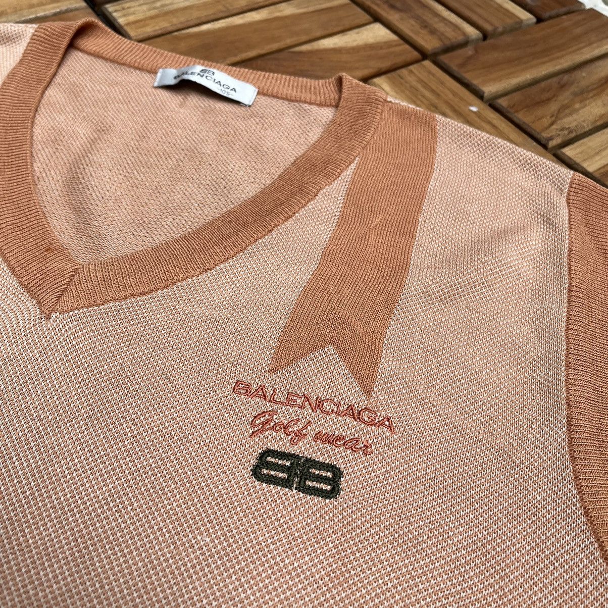 Balenciaga Authentics Vintage Balenciaga Golf Vest Knitwear Big Logo Size US L / EU 52-54 / 3 - 4 Thumbnail