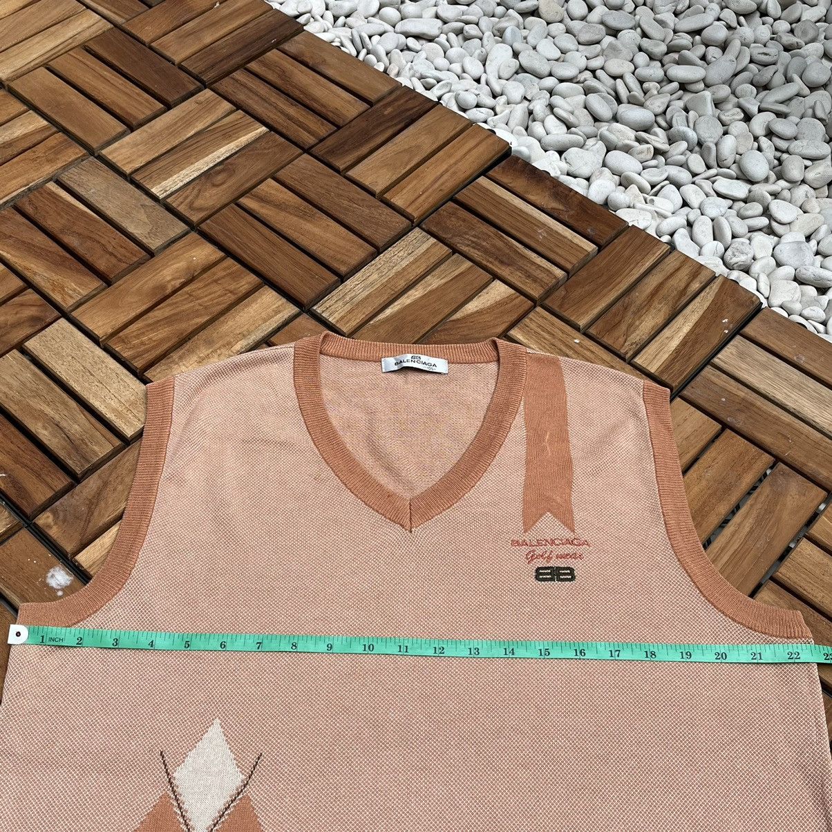 Balenciaga Authentics Vintage Balenciaga Golf Vest Knitwear Big Logo Size US L / EU 52-54 / 3 - 9 Thumbnail