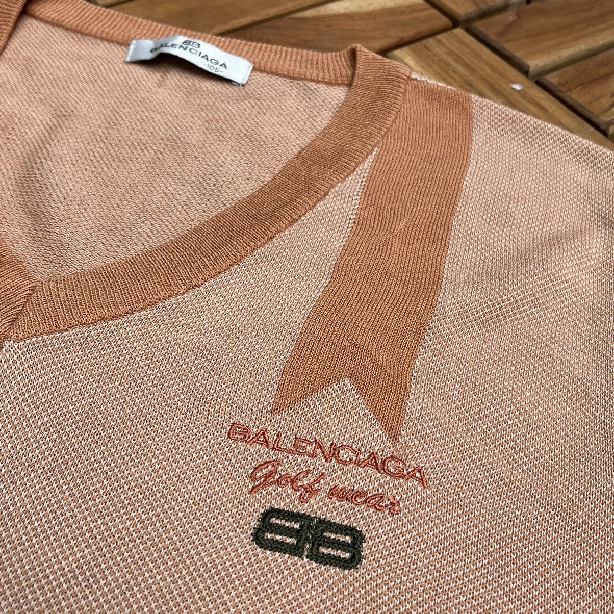 Balenciaga Authentics Vintage Balenciaga Golf Vest Knitwear Big Logo Size US L / EU 52-54 / 3 - 5 Thumbnail