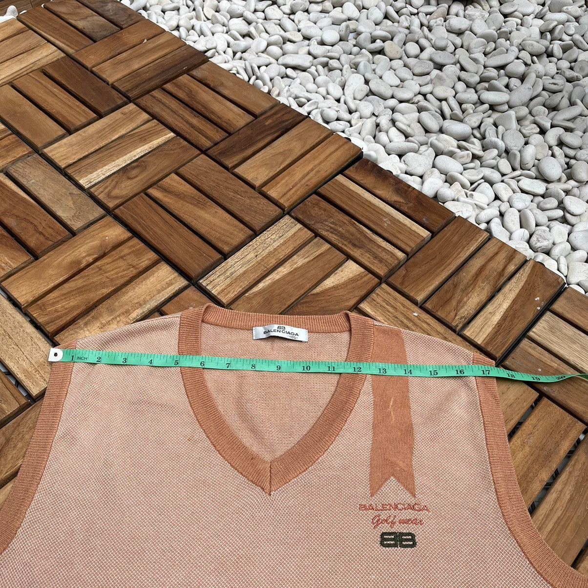 Balenciaga Authentics Vintage Balenciaga Golf Vest Knitwear Big Logo Size US L / EU 52-54 / 3 - 8 Thumbnail