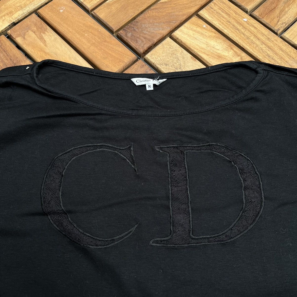 Christian Dior Monsieur × Vintage Authentics Christian Dior CD Logo Mesh Size M / US 6-8 / IT 42-44 - 4 Thumbnail
