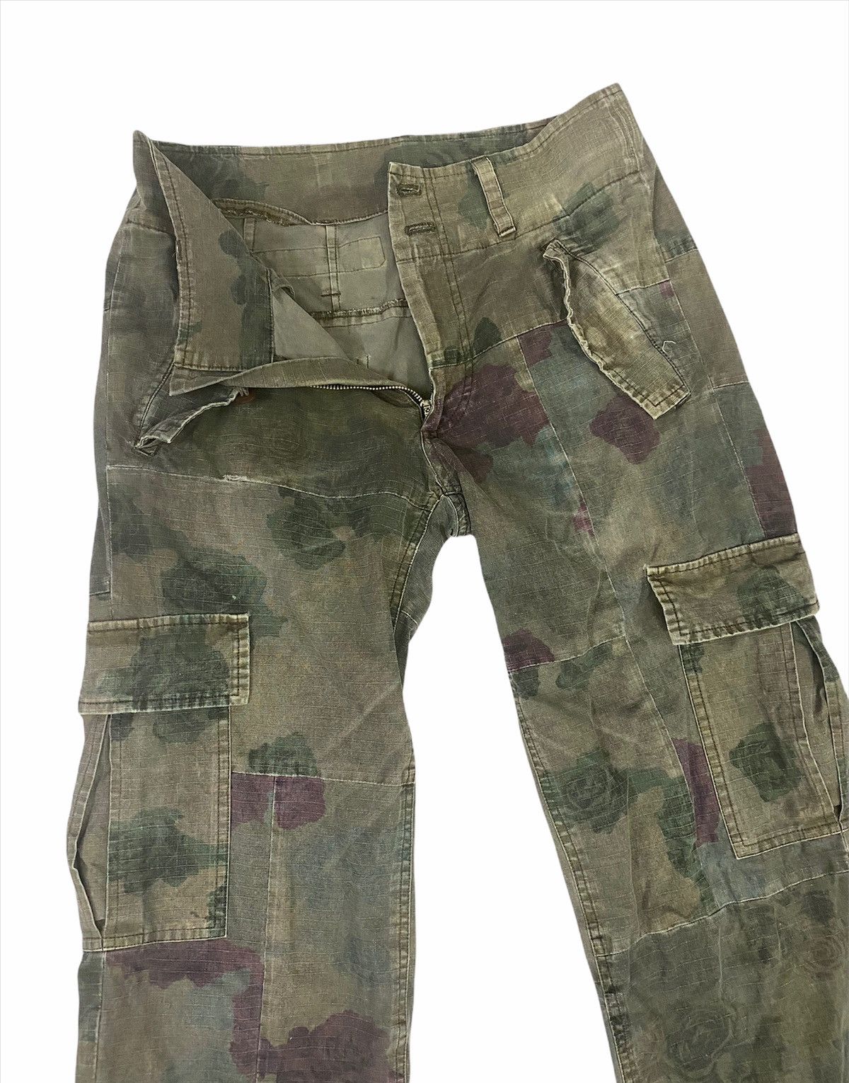 Other Rare⚡️Sunao Kuwahara Cargo Camouflage Flowers Cargo Pants Size US 29 - 5 Thumbnail