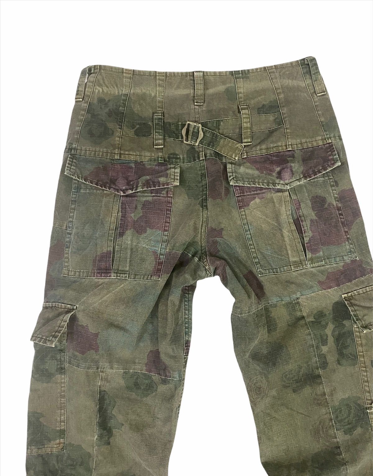 Other Rare⚡️Sunao Kuwahara Cargo Camouflage Flowers Cargo Pants Size US 29 - 7 Thumbnail