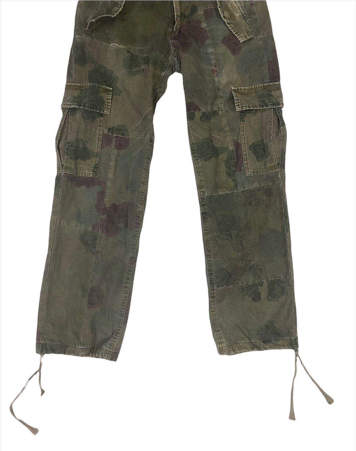 Other Rare⚡️Sunao Kuwahara Cargo Camouflage Flowers Cargo Pants Size US 29 - 4 Thumbnail