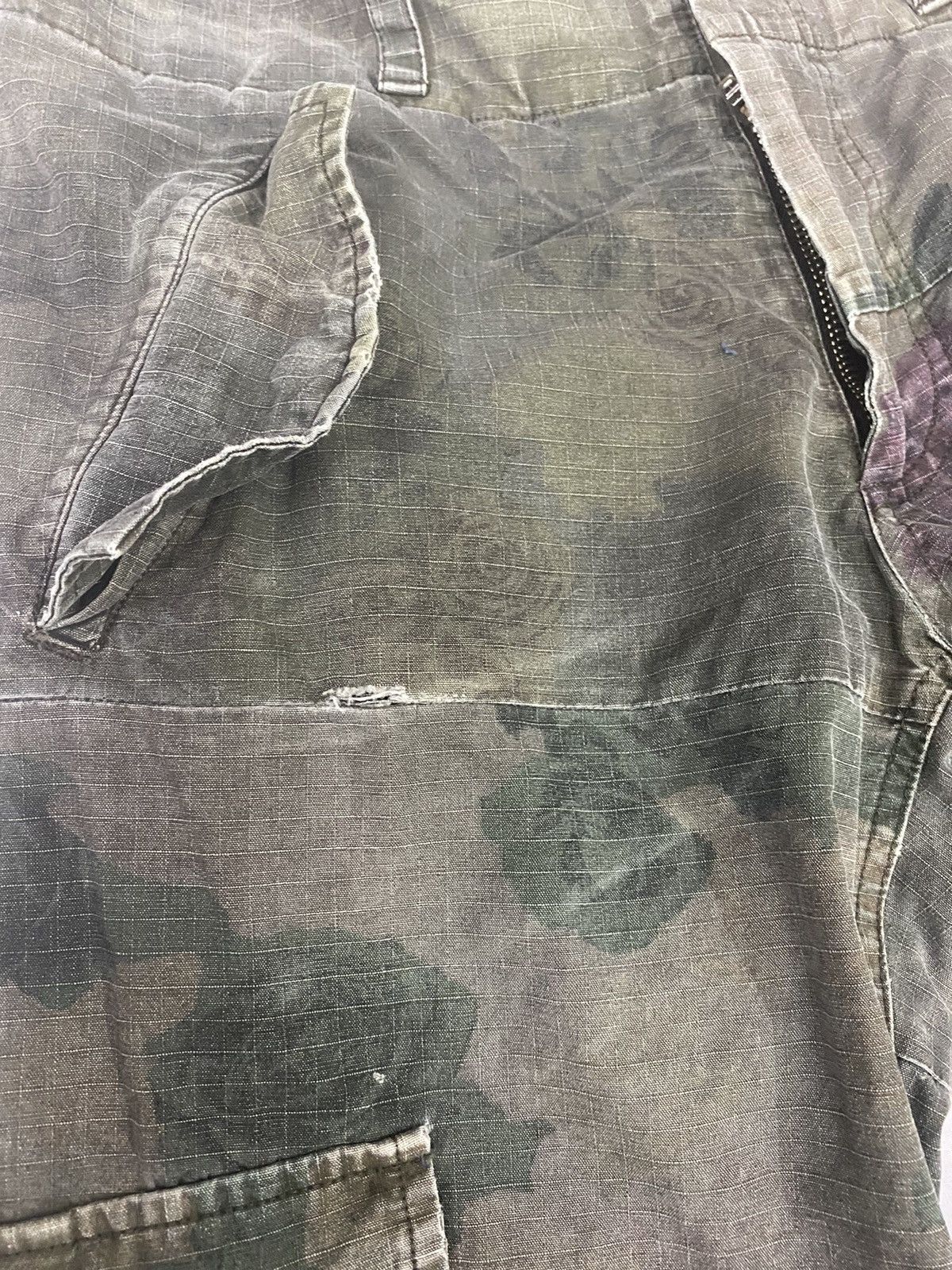 Other Rare⚡️Sunao Kuwahara Cargo Camouflage Flowers Cargo Pants Size US 29 - 13 Thumbnail