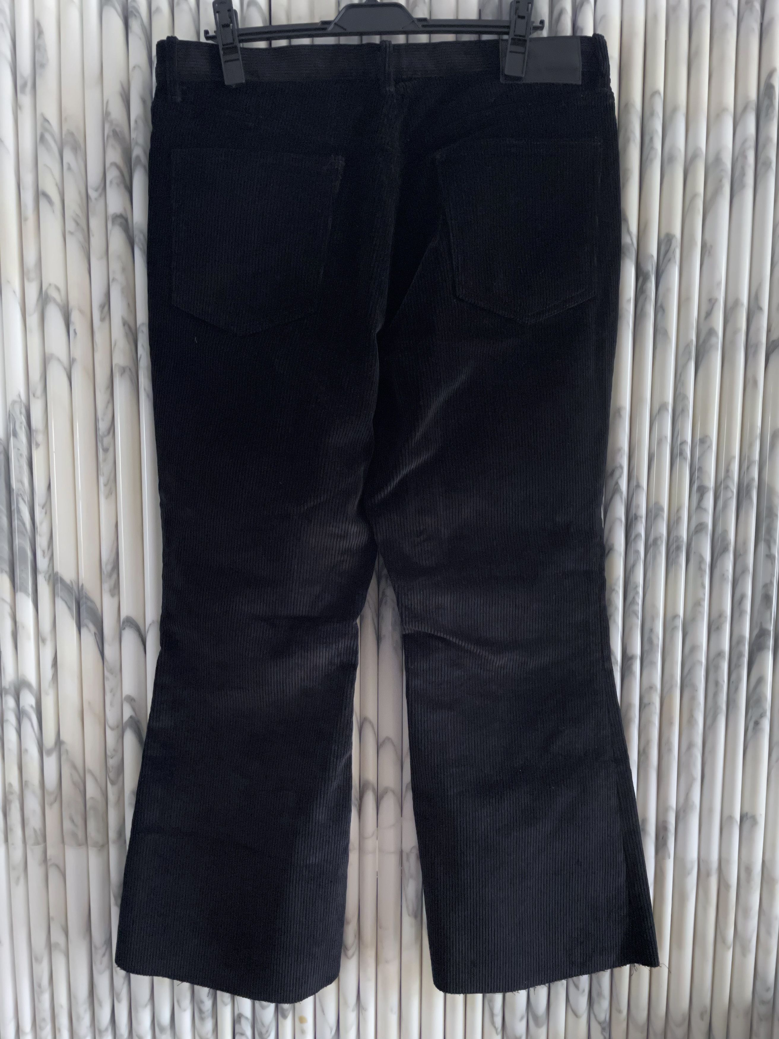 JOHN LAWRENCE SULLIVAN HEAVY BLACK CORDUROY FLARED JEANS Size US 34 / EU 50 - 6 Thumbnail