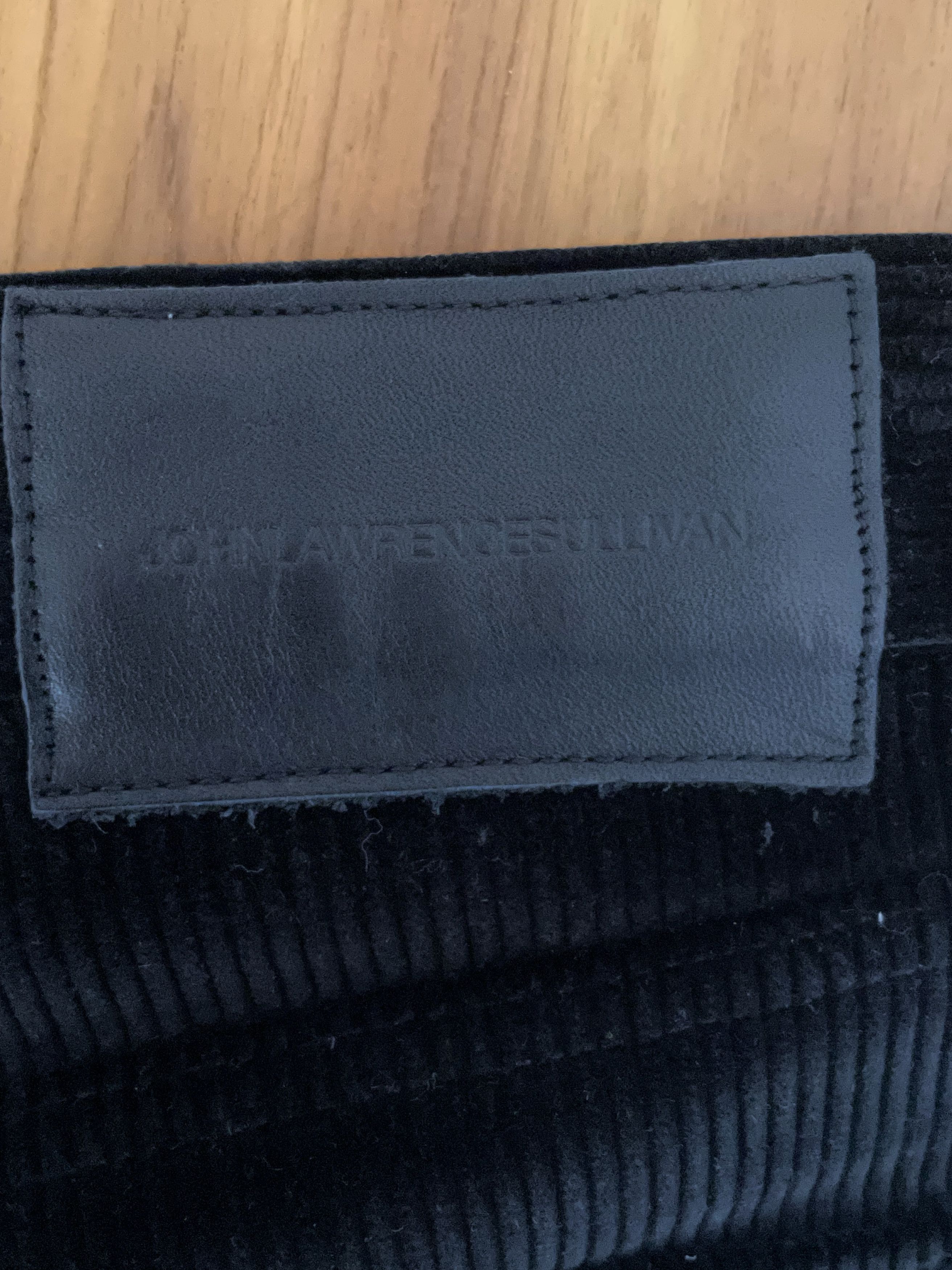 JOHN LAWRENCE SULLIVAN HEAVY BLACK CORDUROY FLARED JEANS Size US 34 / EU 50 - 7 Thumbnail