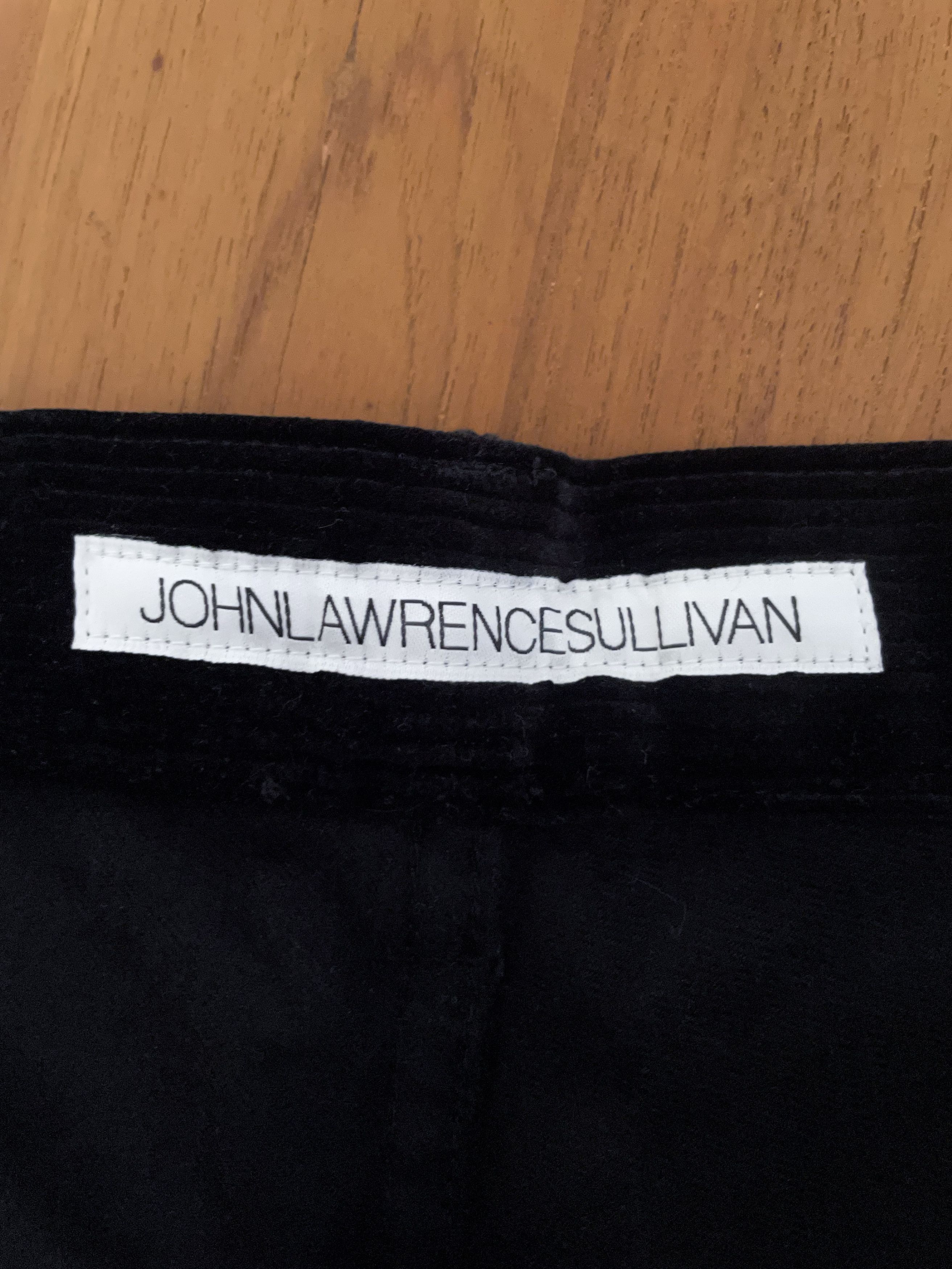 JOHN LAWRENCE SULLIVAN HEAVY BLACK CORDUROY FLARED JEANS Size US 34 / EU 50 - 8 Thumbnail