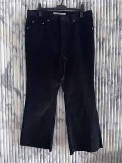 John Lawrence Sullivan HEAVY BLACK CORDUROY FLARED JEANS | Grailed