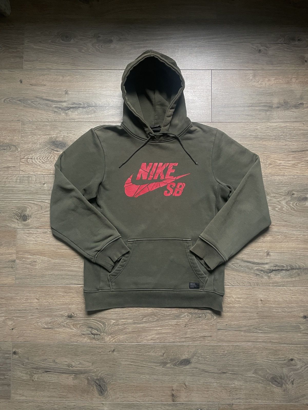 Nike Streetwear Vintage Vintage Hoodie Nike SB Olive Grailed