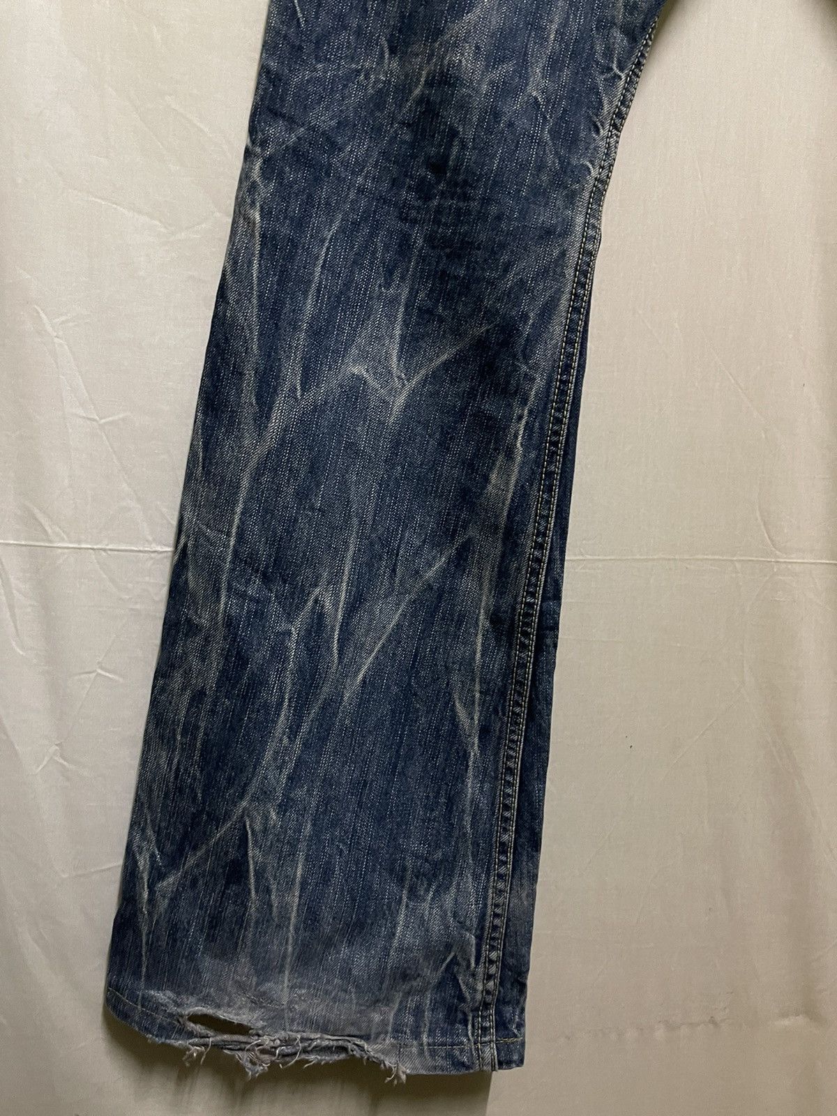 Japanese Brand Blueway Japan Denim Flared Thrashed Size US 32 / EU 48 - 14 Thumbnail