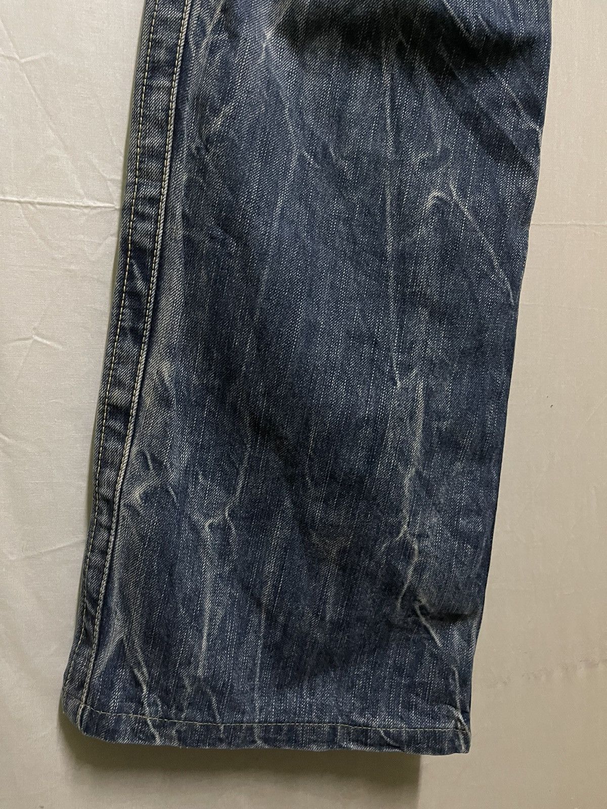 Japanese Brand Blueway Japan Denim Flared Thrashed Size US 32 / EU 48 - 4 Thumbnail