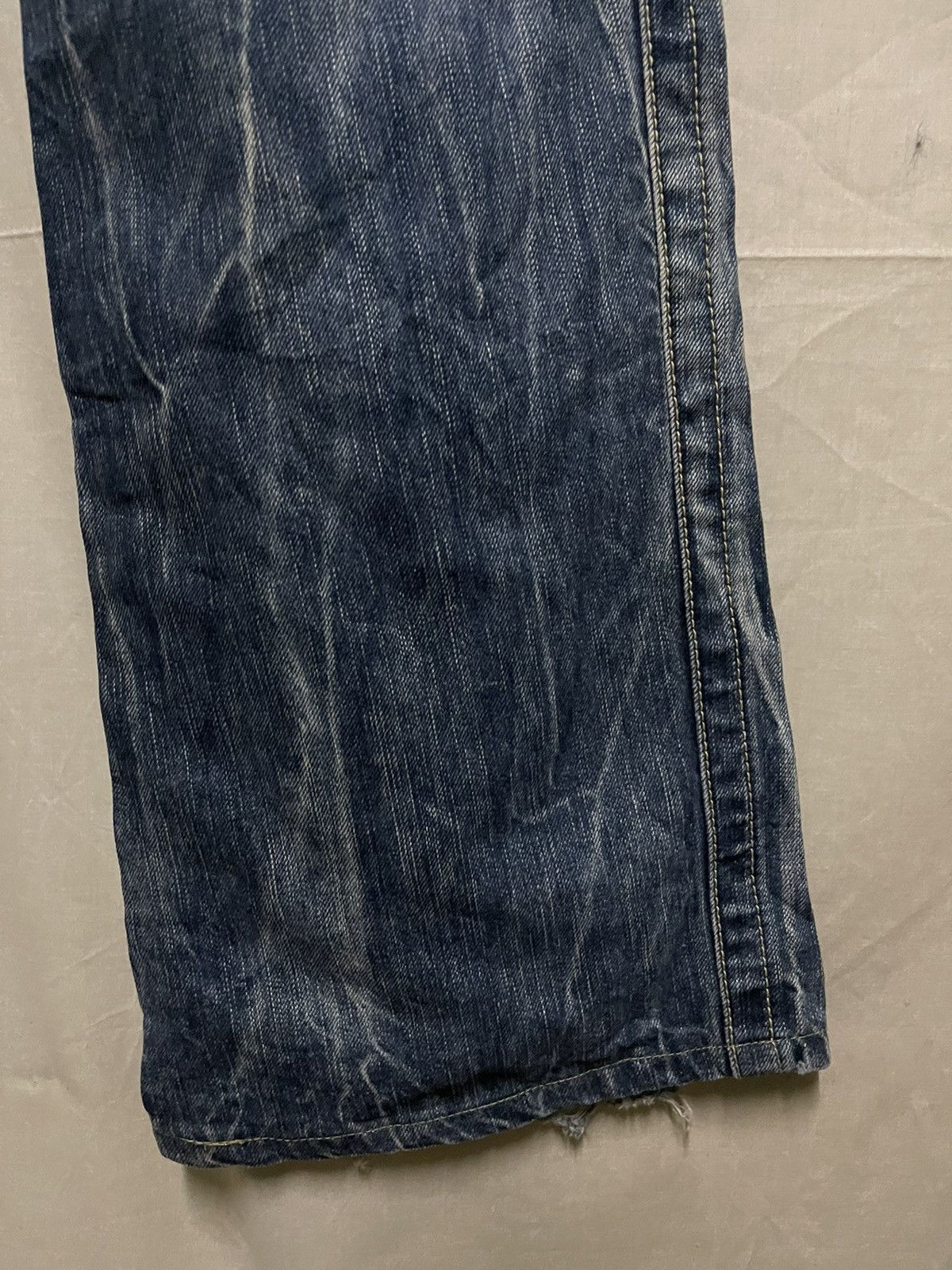 Japanese Brand Blueway Japan Denim Flared Thrashed Size US 32 / EU 48 - 7 Thumbnail