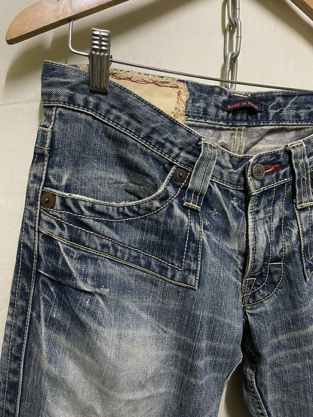 Japanese Brand Blueway Japan Denim Flared Thrashed Size US 32 / EU 48 - 2 Thumbnail