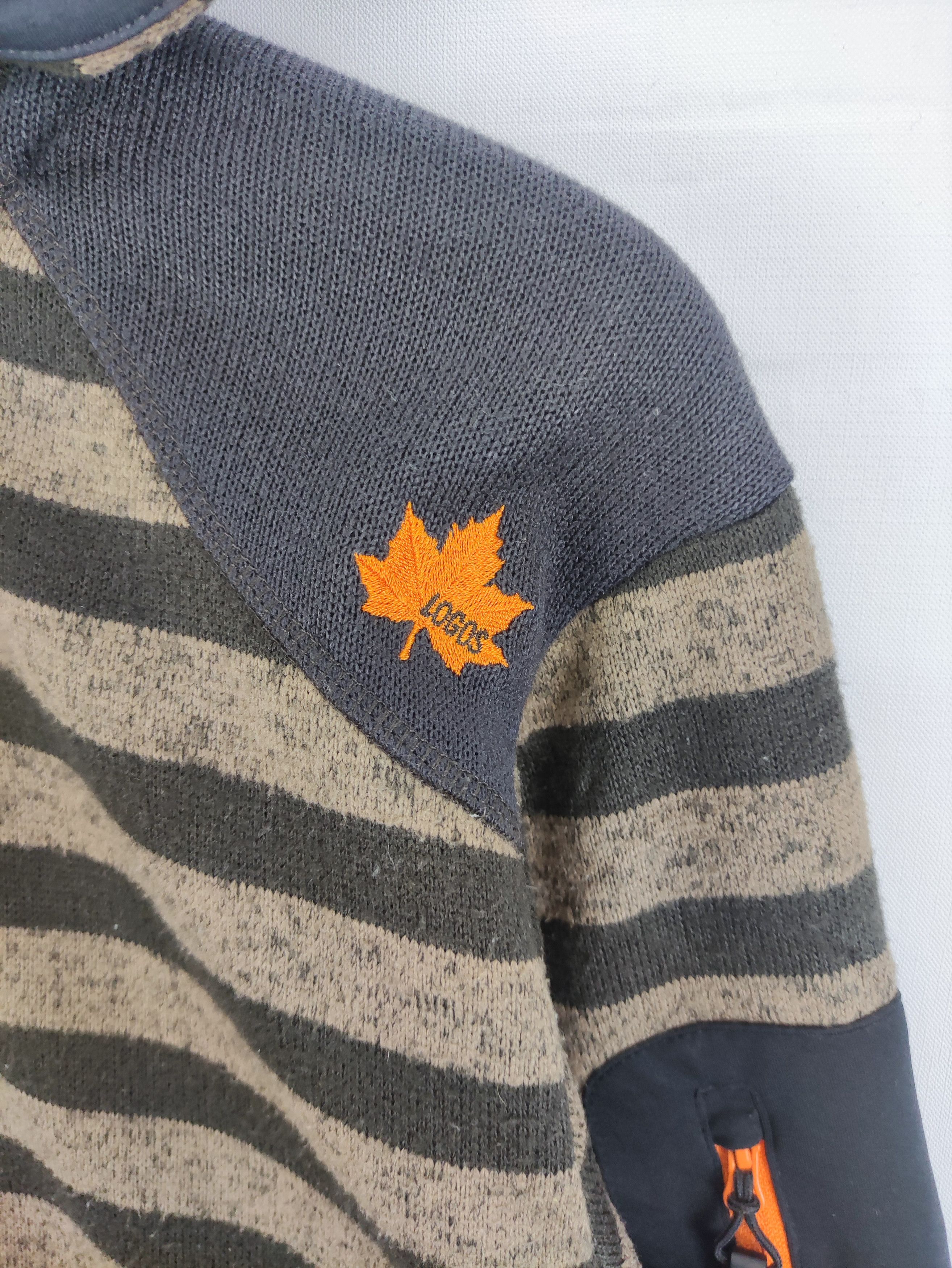 Japanese Brand Vintage Sweater Logos Zipper Hoodie Striped Size US L / EU 52-54 / 3 - 2 Thumbnail