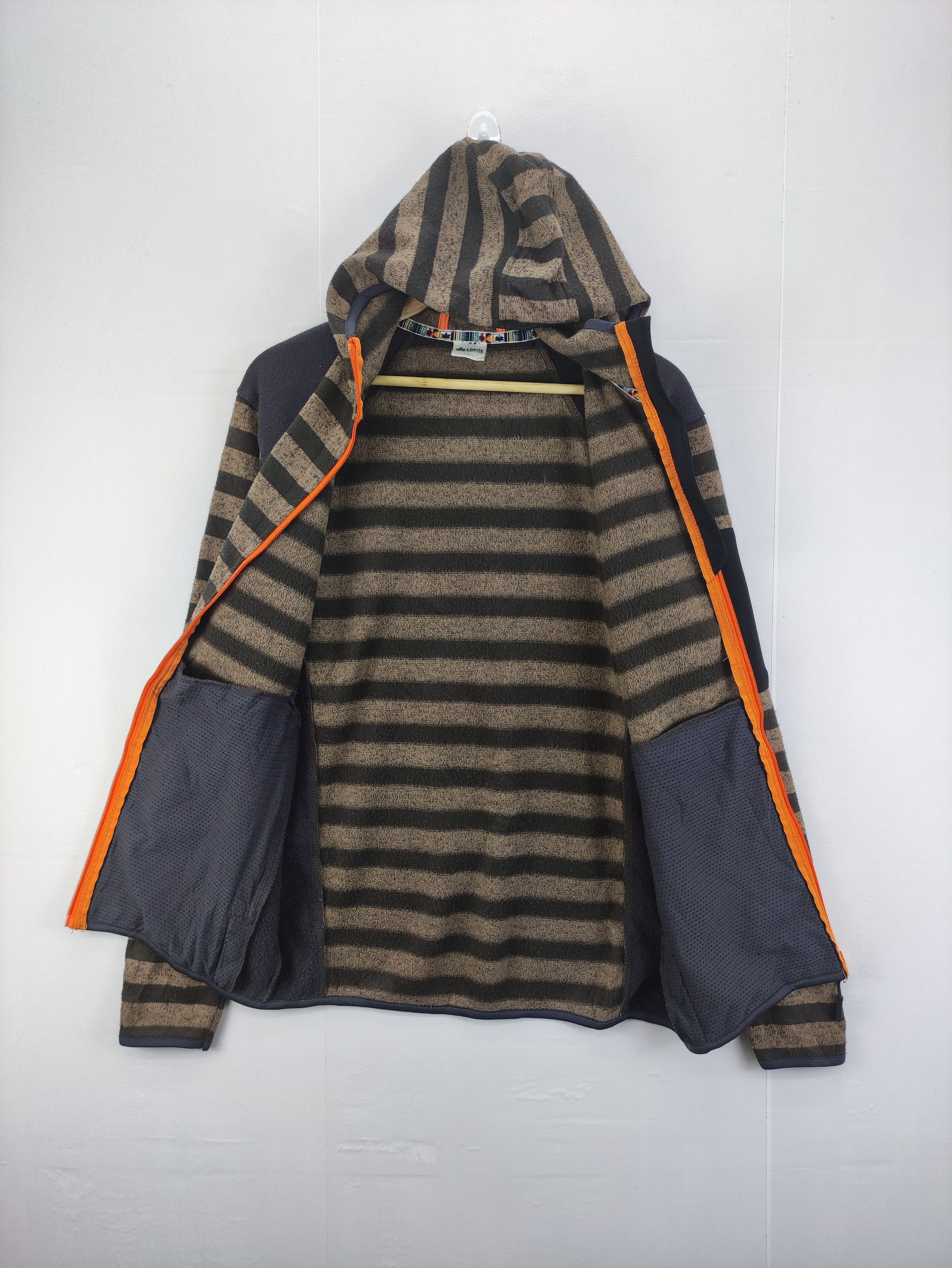 Japanese Brand Vintage Sweater Logos Zipper Hoodie Striped Size US L / EU 52-54 / 3 - 5 Thumbnail