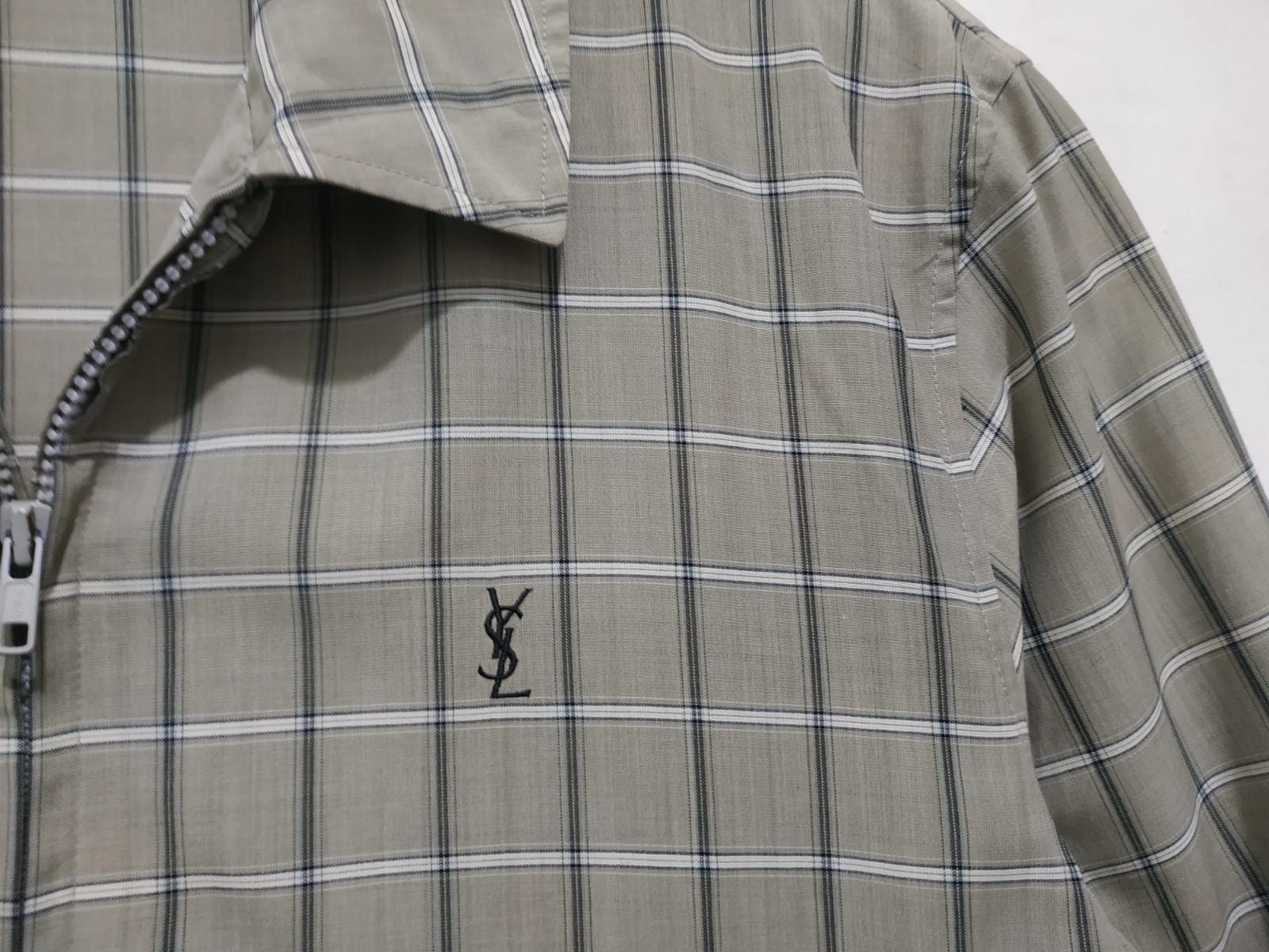 Vintage Fit M to L, Vintage Yves Saint Laurent YSL Plaid Jacket Size US M / EU 48-50 / 2 - 7 Thumbnail