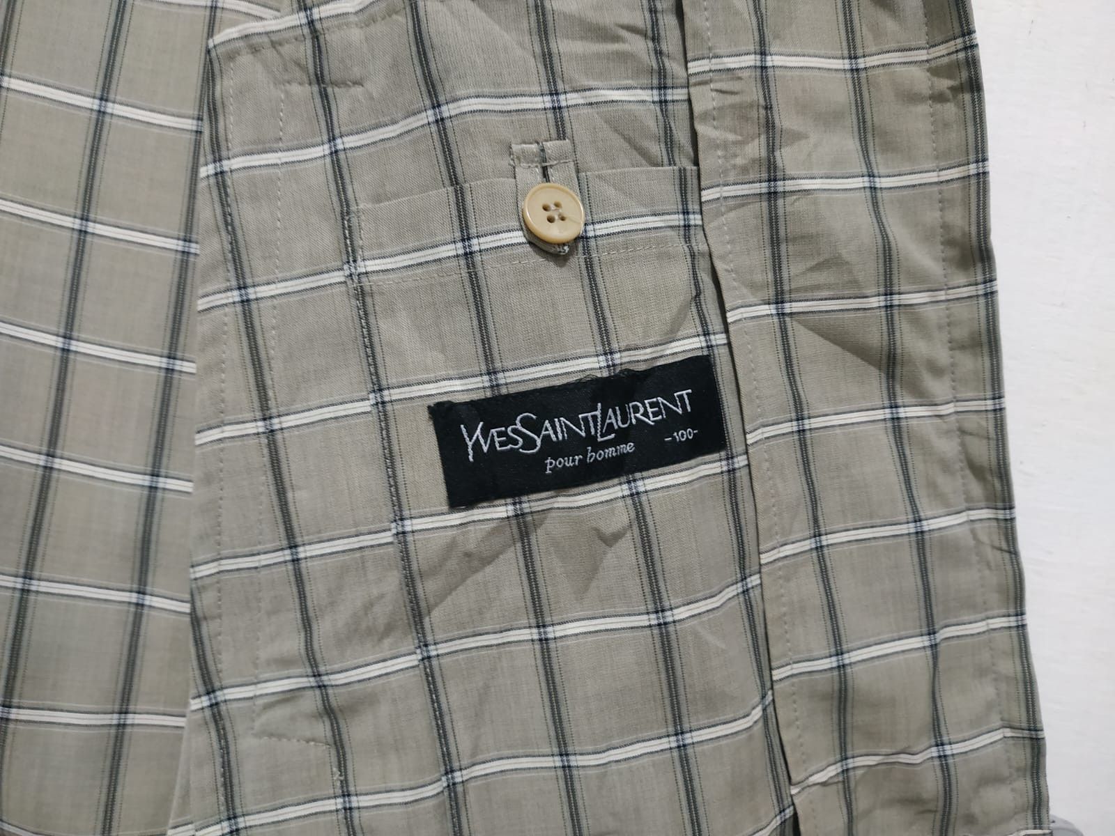 Vintage Fit M to L, Vintage Yves Saint Laurent YSL Plaid Jacket Size US M / EU 48-50 / 2 - 4 Thumbnail