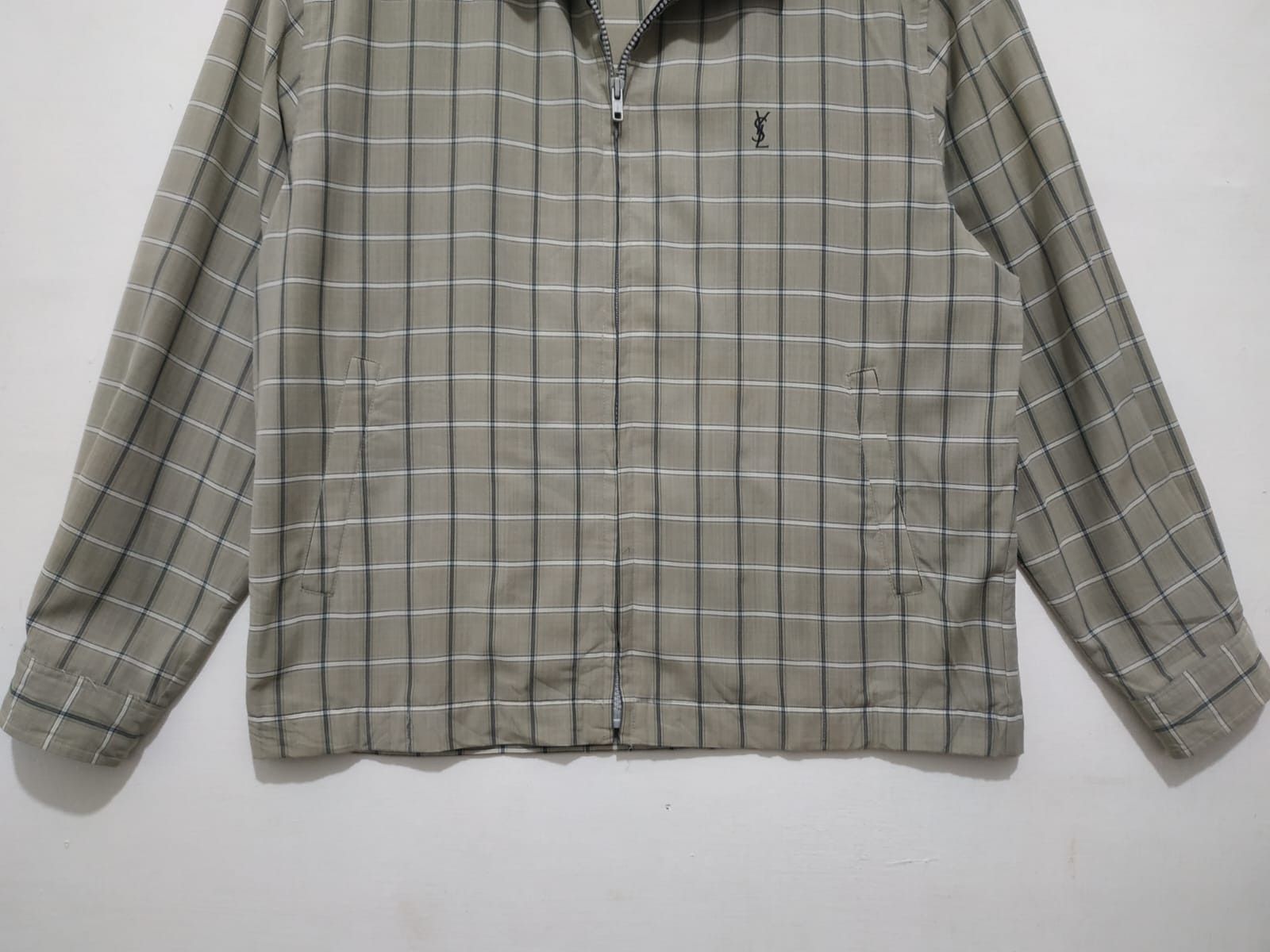 Vintage Fit M to L, Vintage Yves Saint Laurent YSL Plaid Jacket Size US M / EU 48-50 / 2 - 3 Thumbnail